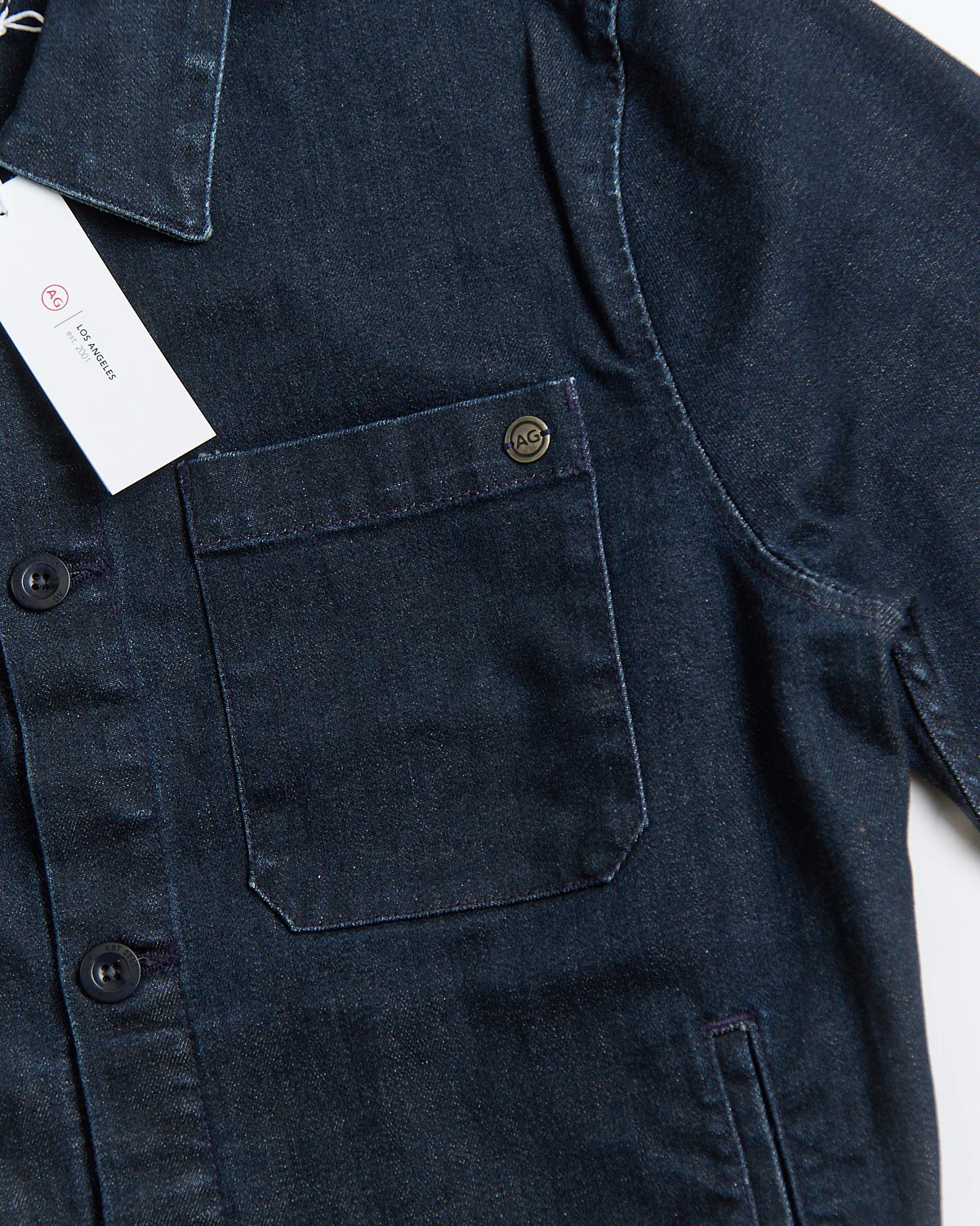 Another Philip Indigo Rinse Denim Chore Jacket - Image 4