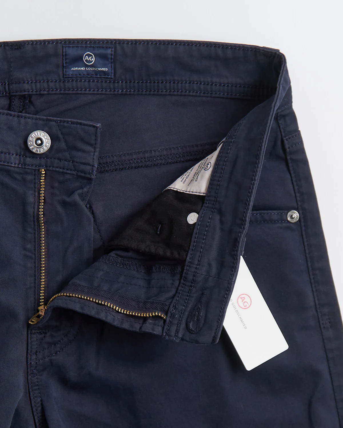 Tellis New Navy Brushed Cotton Pants - Image 3