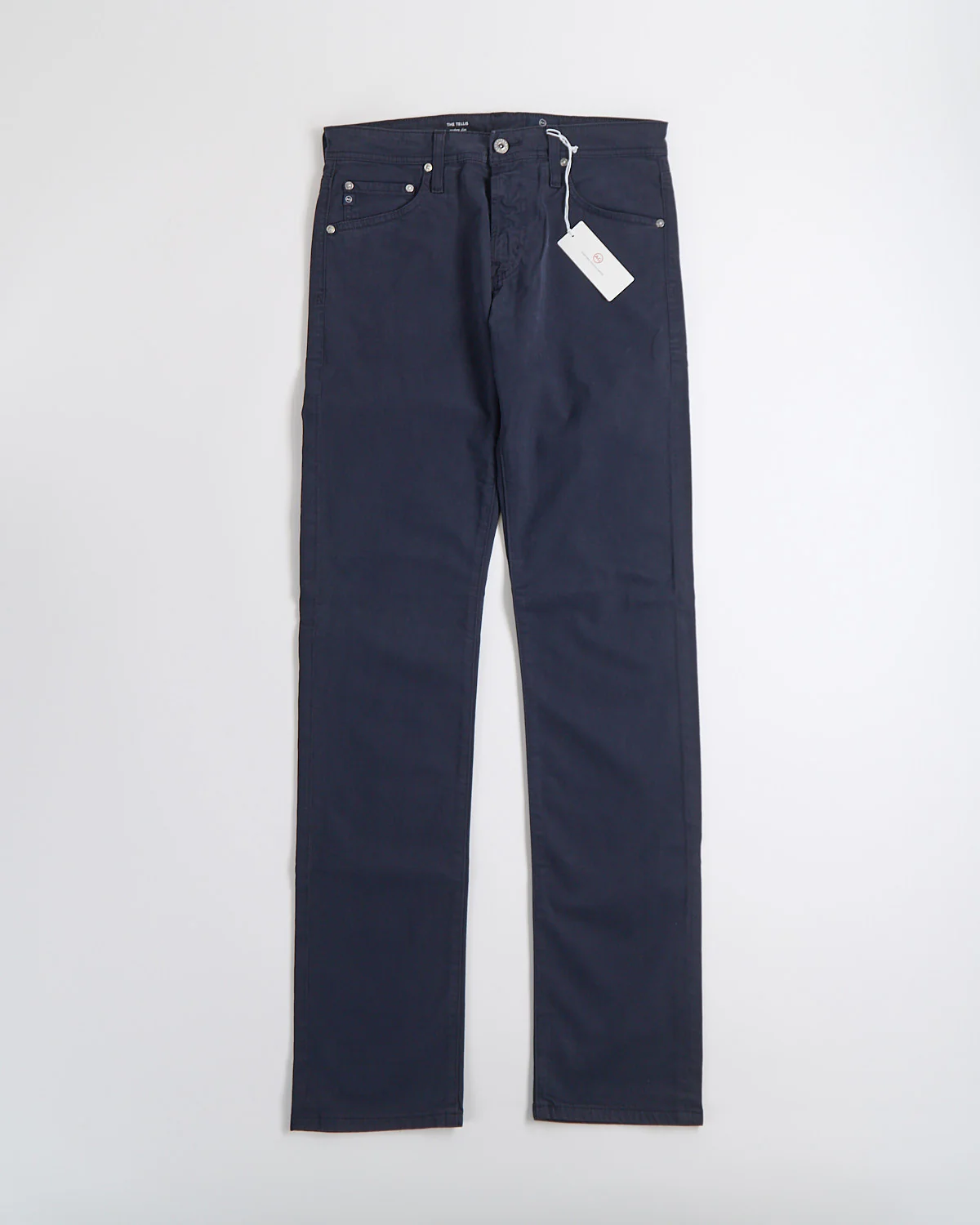 Tellis New Navy Brushed Cotton Pants - Image 6