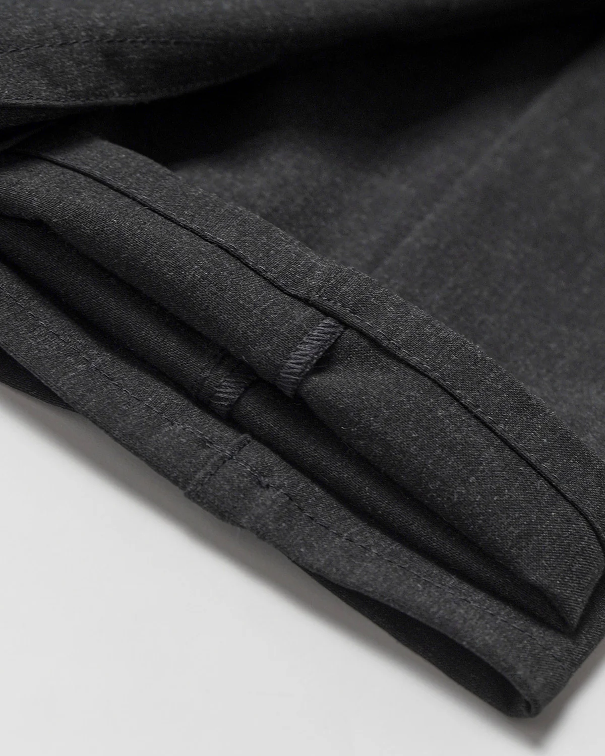 Charcoal 'Pipe' Regular Slim Fit Ceramica 5 Pocket Tech Dress Pants - Image 6