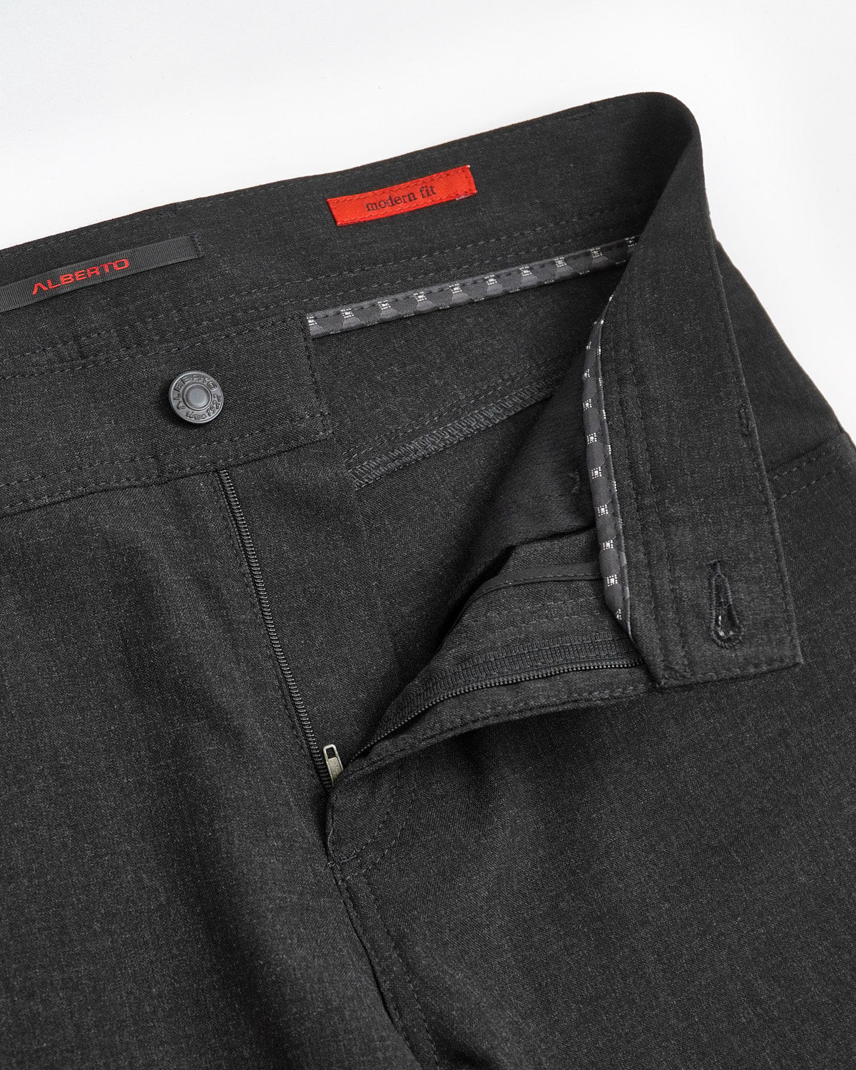 Charcoal 'Stone' Modern Fit Ceramica 5 Pocket Tech Dress Pants - Image 4