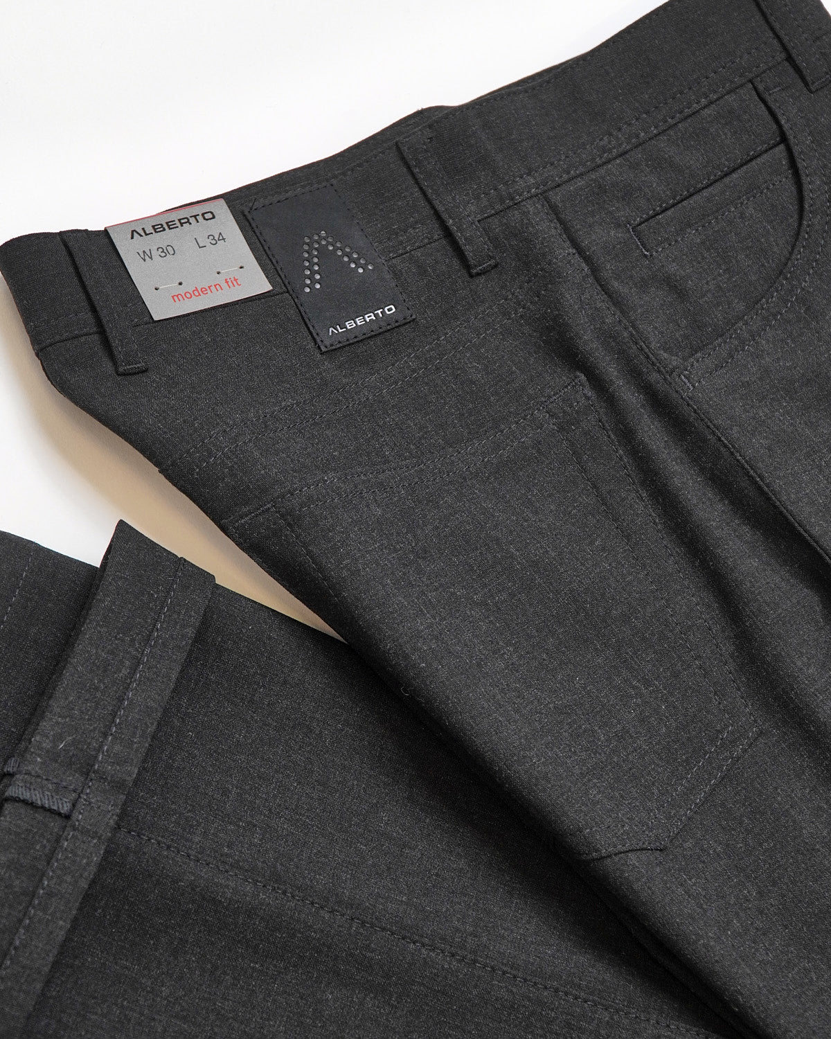 Charcoal 'Stone' Modern Fit Ceramica 5 Pocket Tech Dress Pants - Image 6