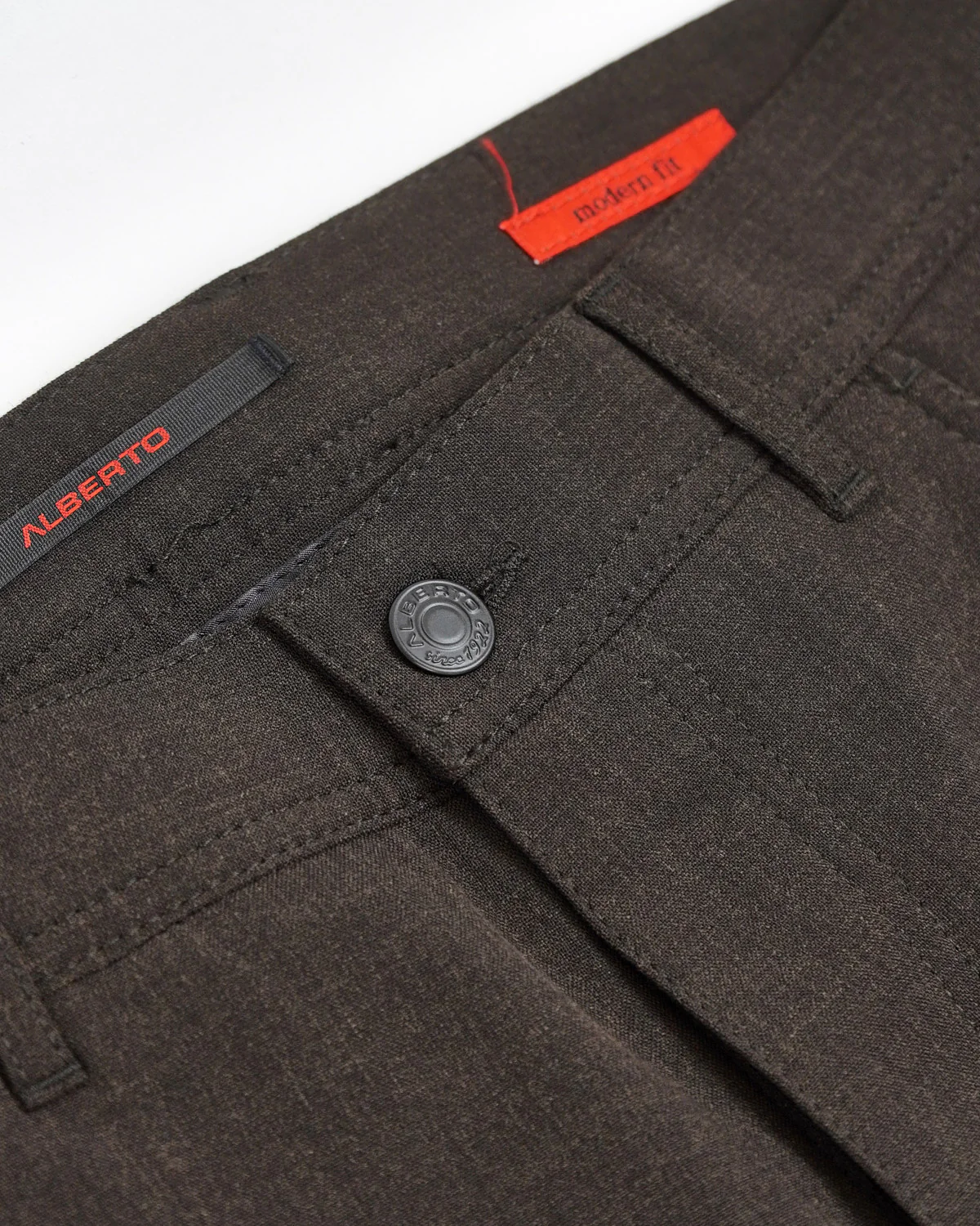 Chocolate 'Stone' Modern Fit Ceramica 5 Pocket Tech Dress Pants - Image 5