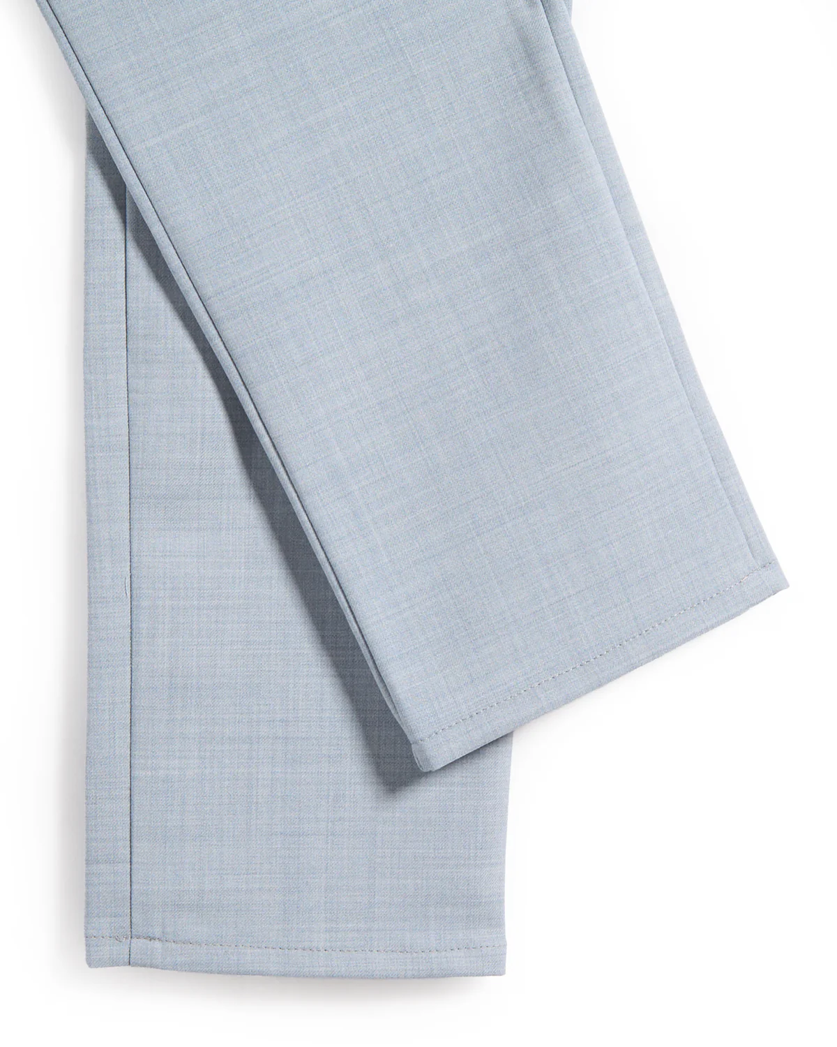 Light Blue Performance Wool Mix Dressy 5 Pocket Pants - Image 5