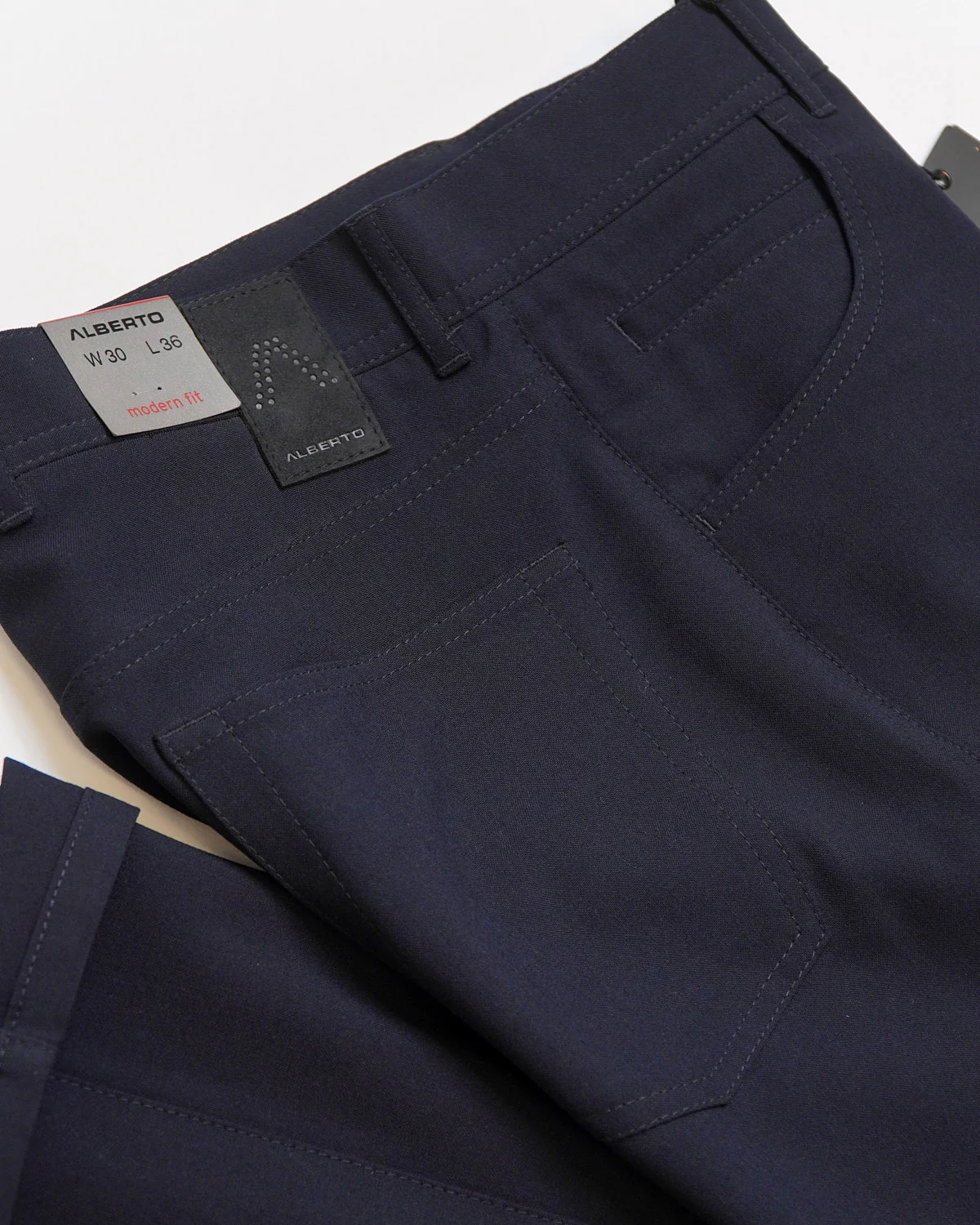 Navy 'Stone' Modern Fit Ceramica 5 Pocket Tech Dress Pants - Image 6