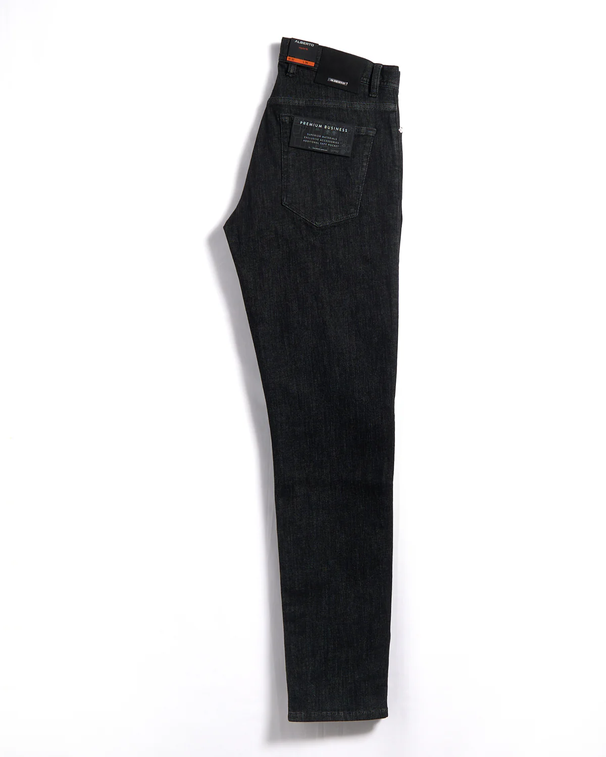 Premium Business Denim Black Rinsed Stretch Jeans - Image 3