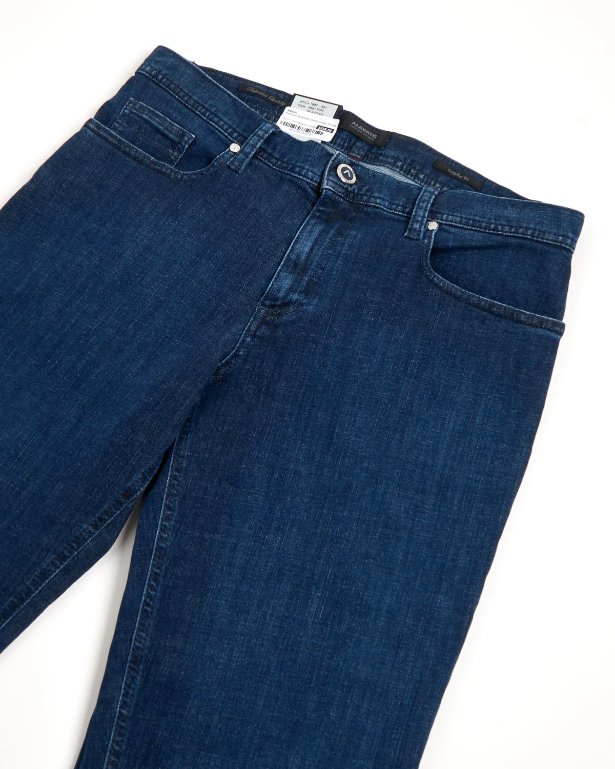 Premium Business Denim Indigo Rinsed Stretch Jeans - Image 6