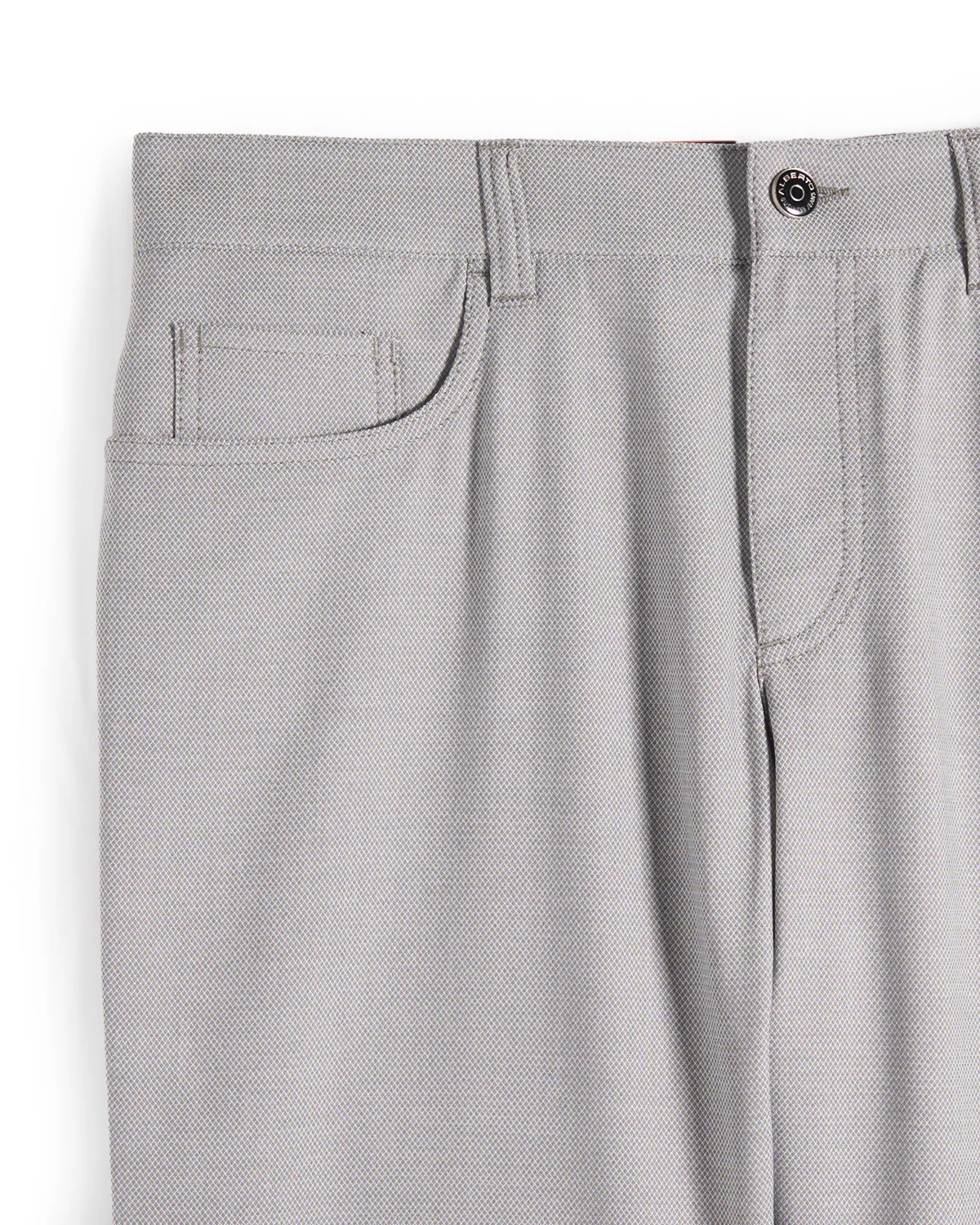 Silver Two Tone Ceramica 'Pipe' 5 Pocket Dressy Pants - Image 4
