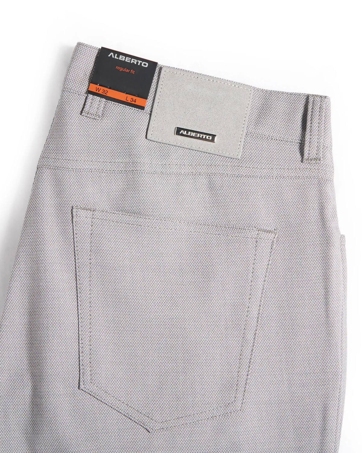 Silver Two Tone Ceramica 'Pipe' 5 Pocket Dressy Pants - Image 5
