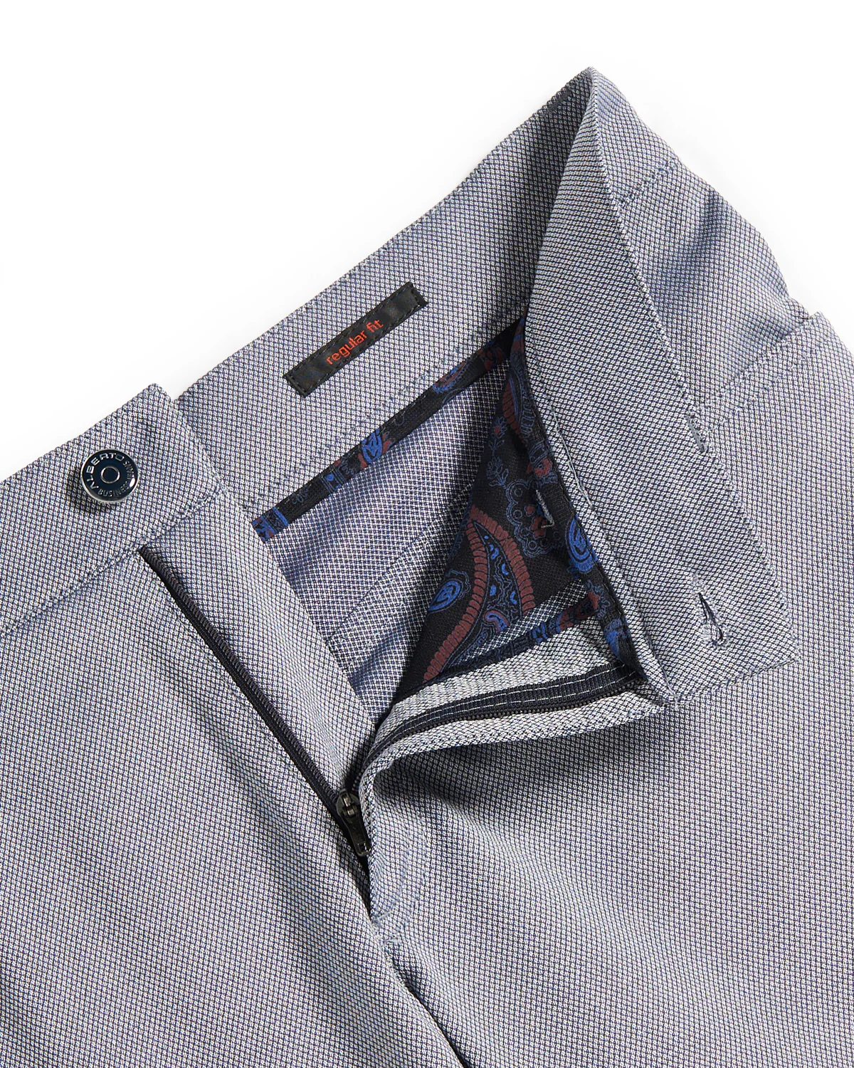 White & Blue Two Tone Ceramica 'Pipe' 5 Pocket Dressy Pants - Image 2