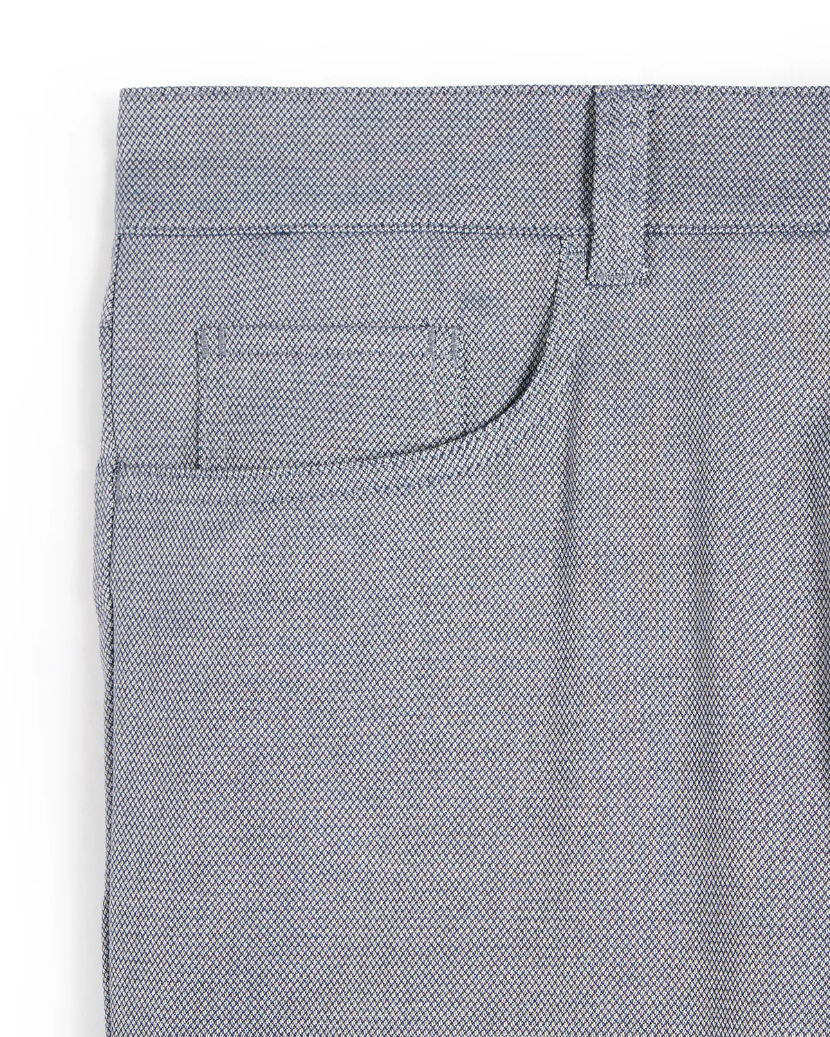 White & Blue Two Tone Ceramica 'Pipe' 5 Pocket Dressy Pants - Image 4