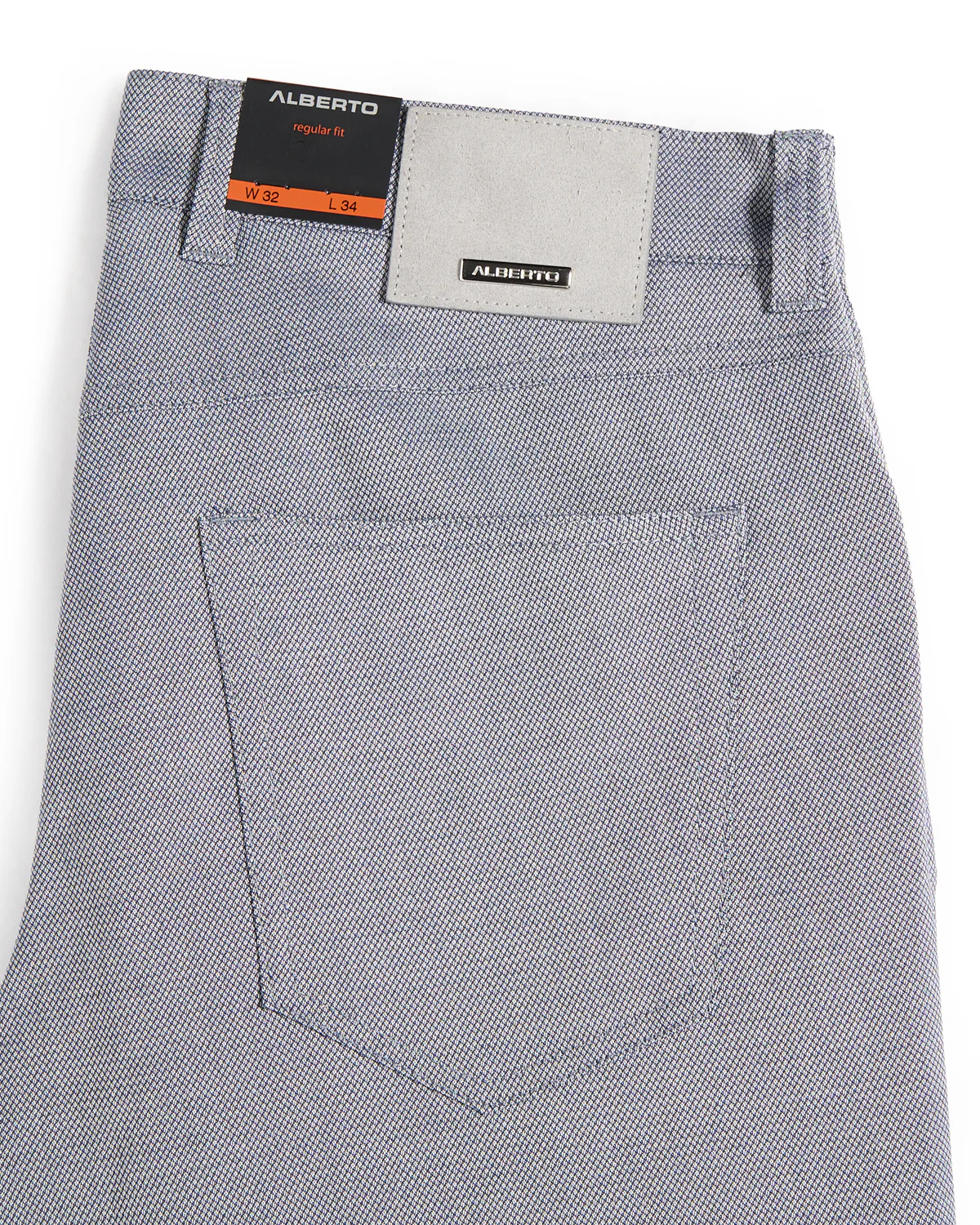 White & Blue Two Tone Ceramica 'Pipe' 5 Pocket Dressy Pants - Image 5