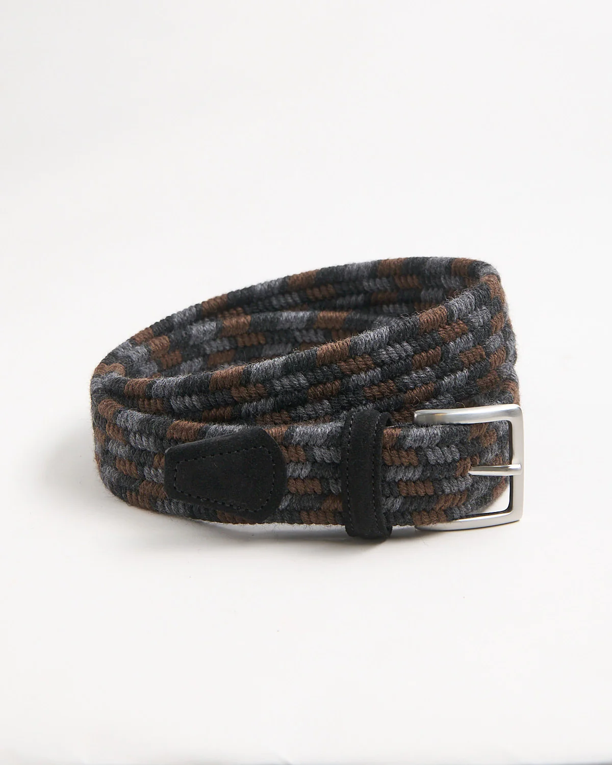 Braided Wool Multi Colour Stretch Belt