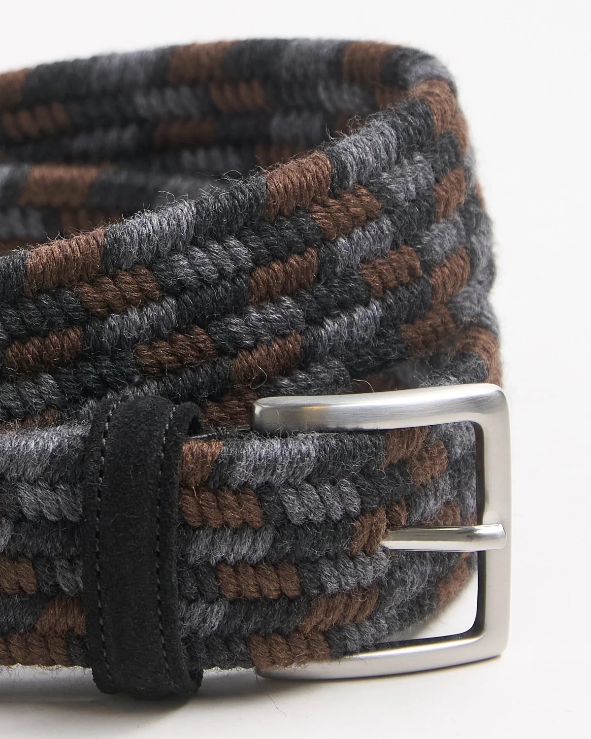 Braided Wool Multi Colour Stretch Belt - Image 2