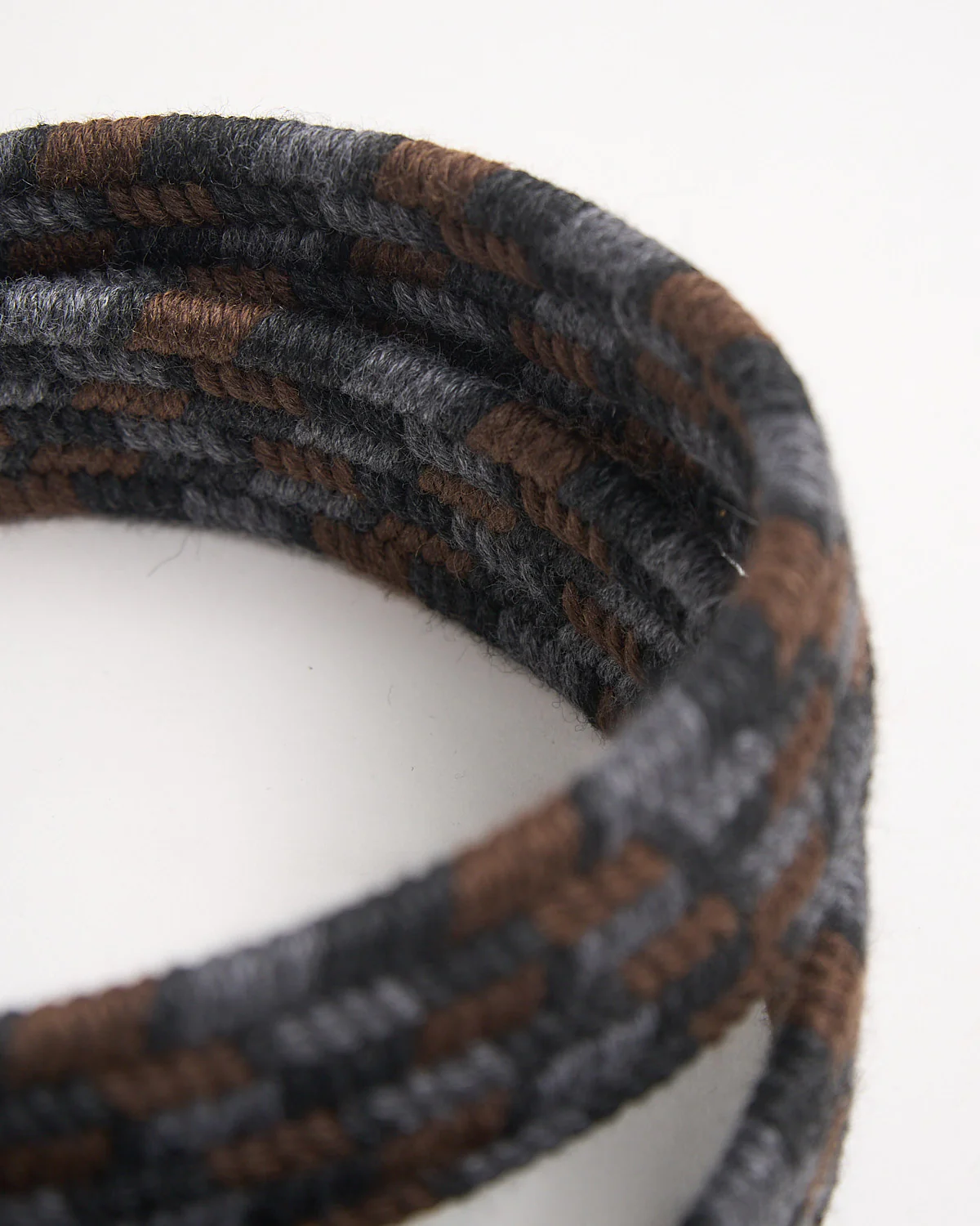 Braided Wool Multi Colour Stretch Belt - Image 3