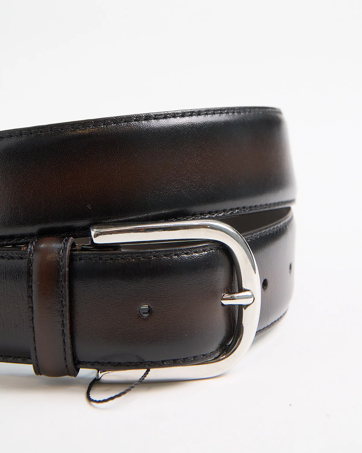 Burnished Edge Brown Dress Belt - Image 5