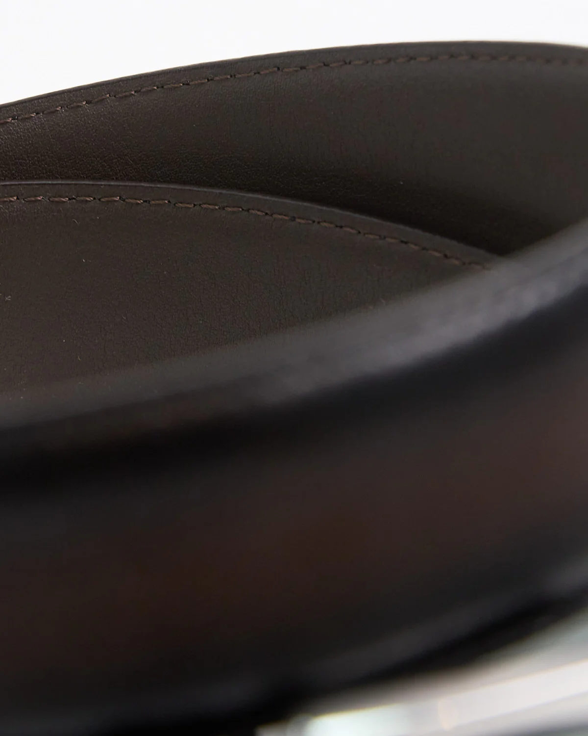 Burnished Edge Brown Dress Belt - Image 6