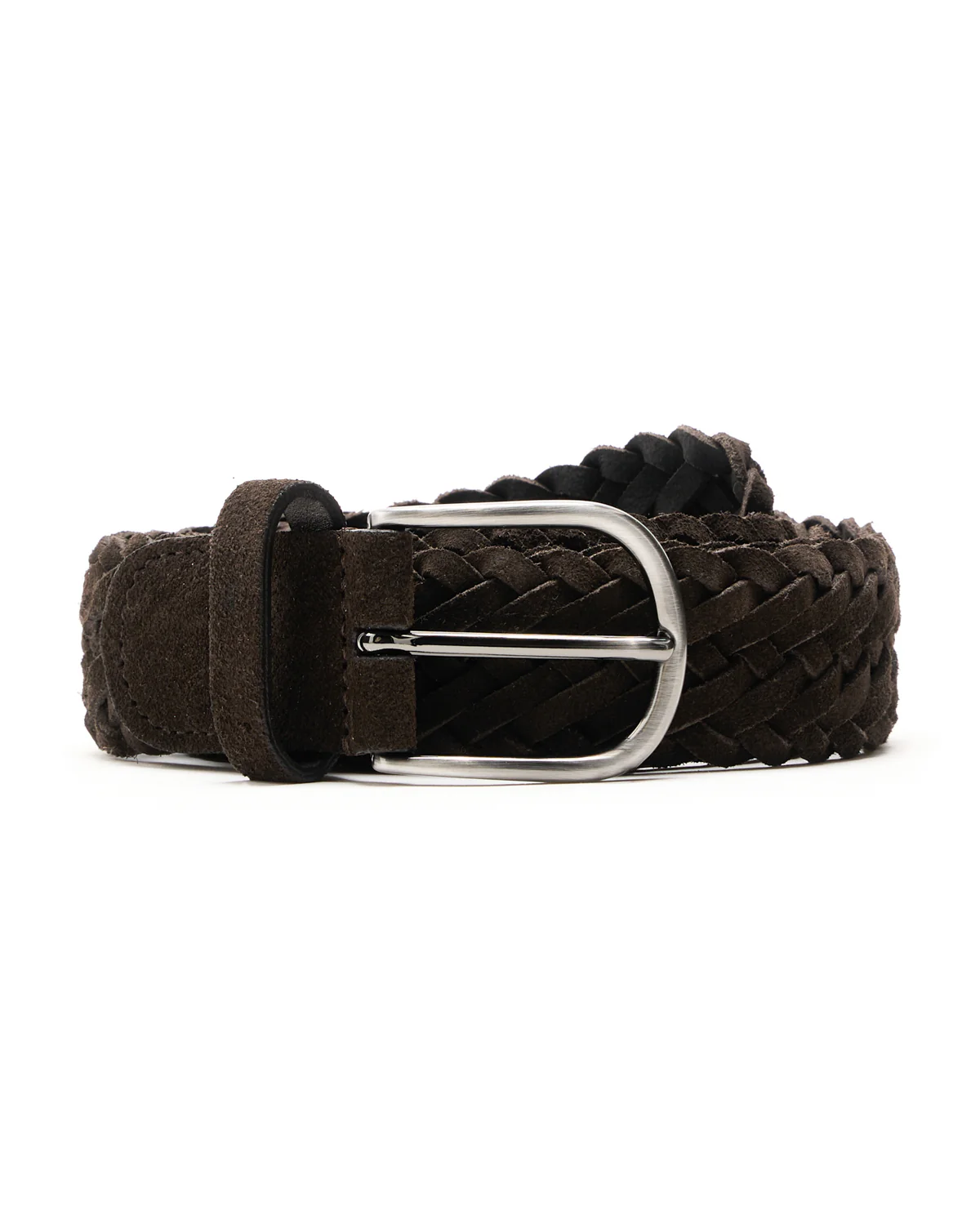 Suede Leather Braided Belt