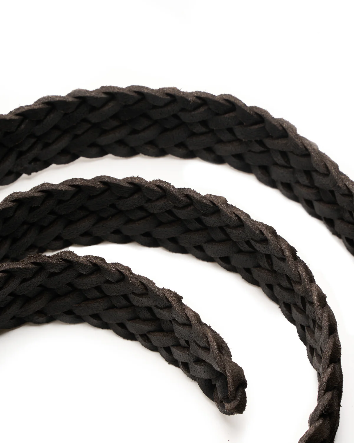 Suede Leather Braided Belt - Image 3