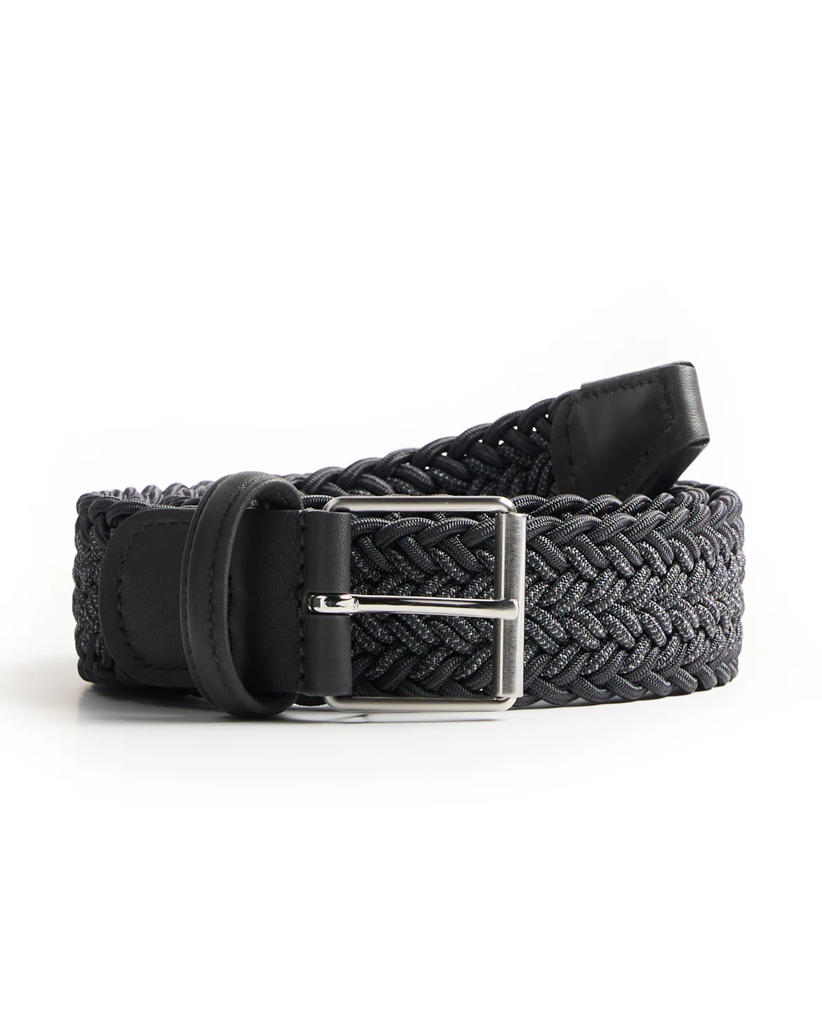 Two Tone Braided Stretch Belt