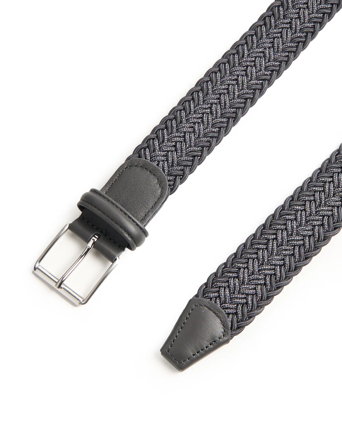 Two Tone Braided Stretch Belt - Image 2