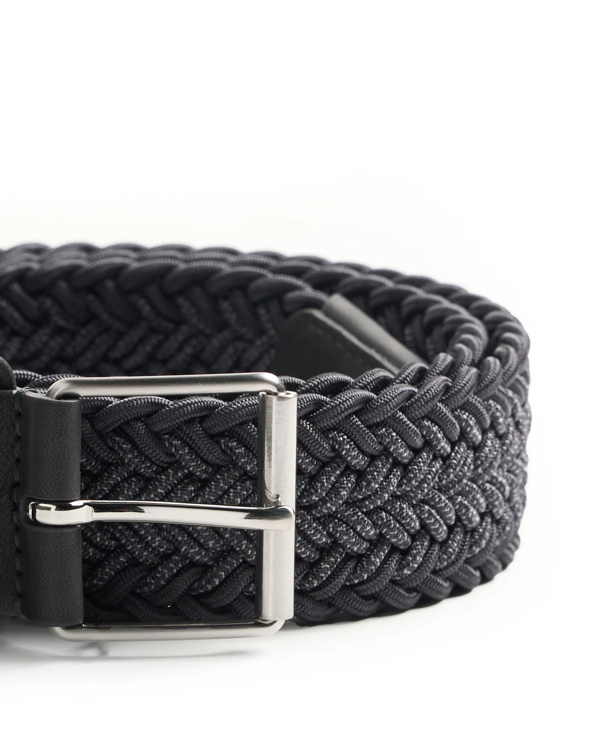 Two Tone Braided Stretch Belt - Image 3