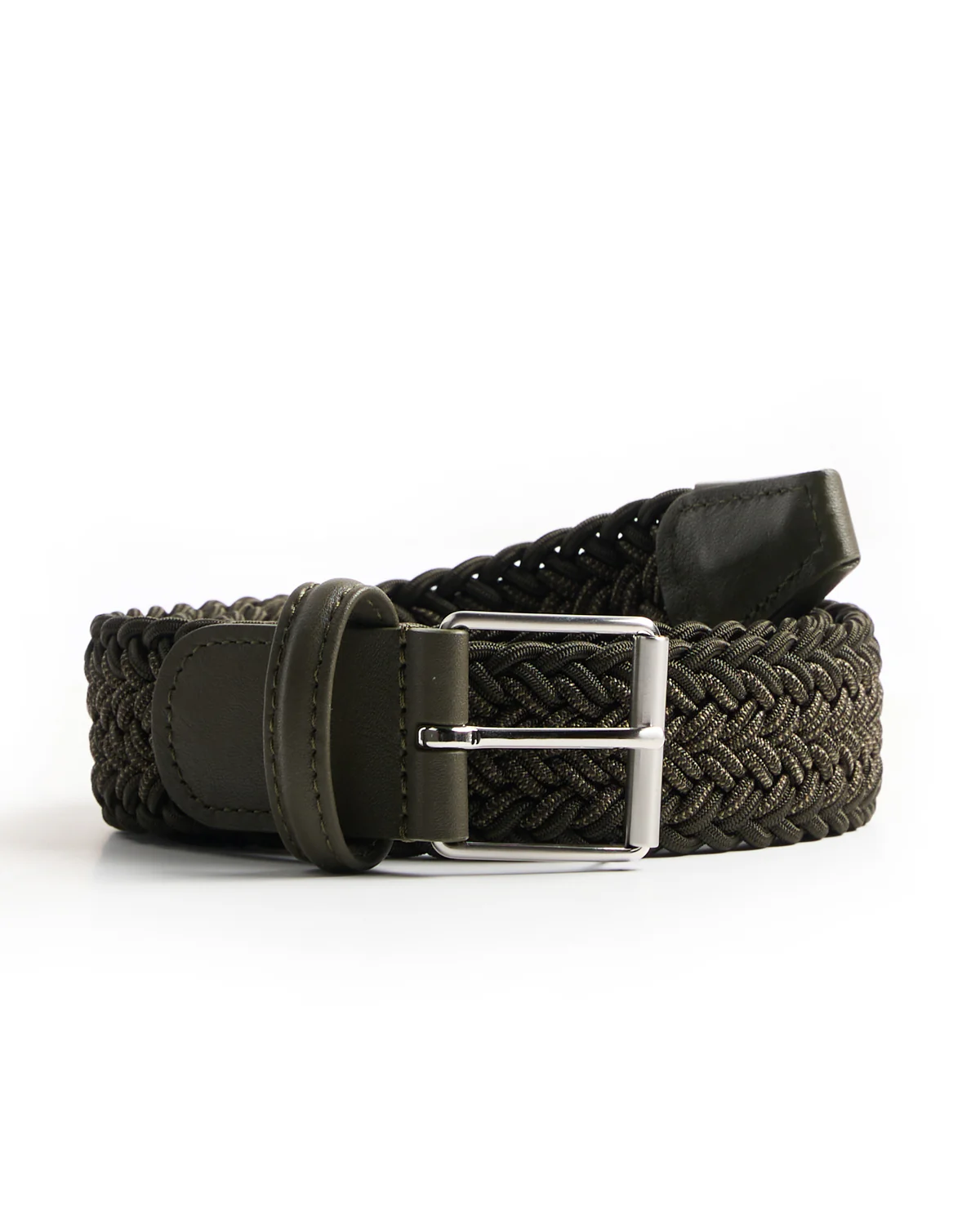 Two Tone Braided Stretch Belt