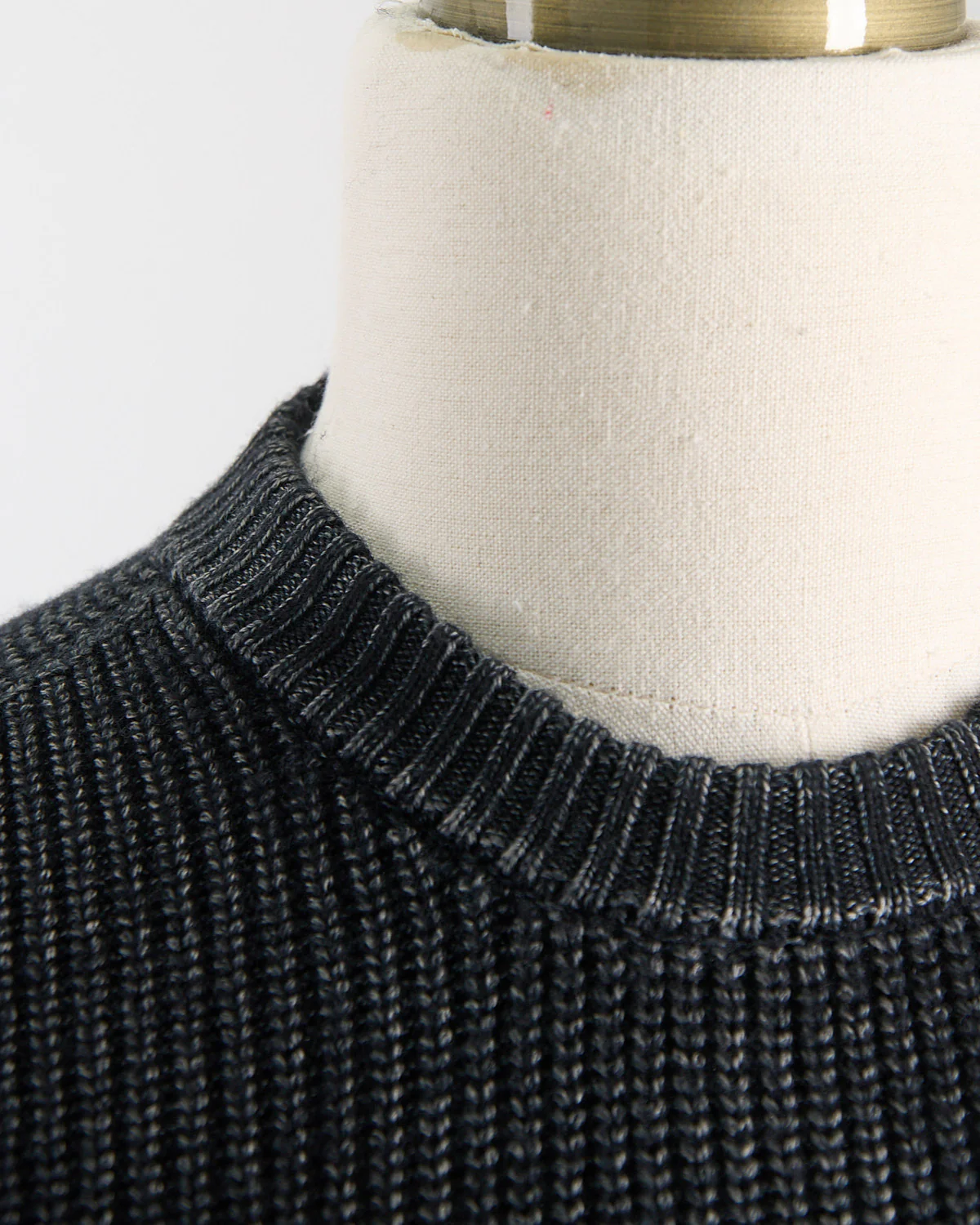 Brushed, 15 Gauge, 100% Merino, Crewneck Sweater - Image 3