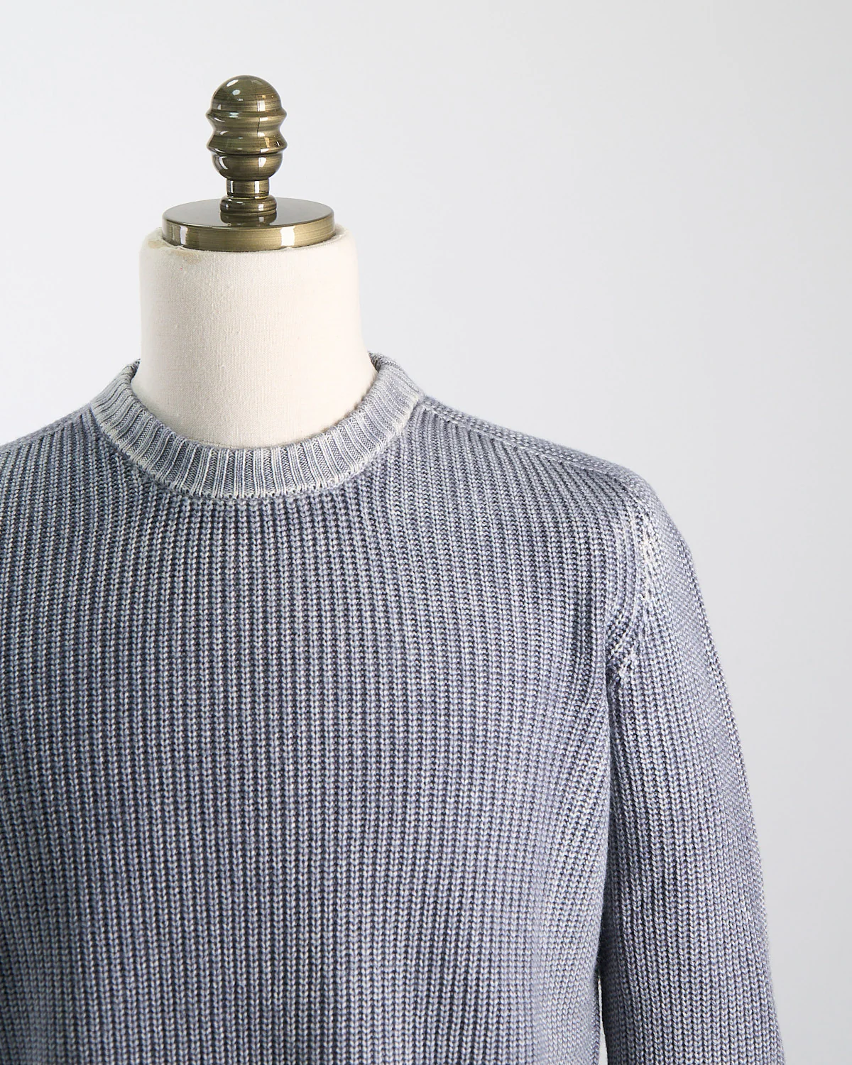Brushed, 15 Gauge, 100% Merino, Crewneck Sweater - Image 3