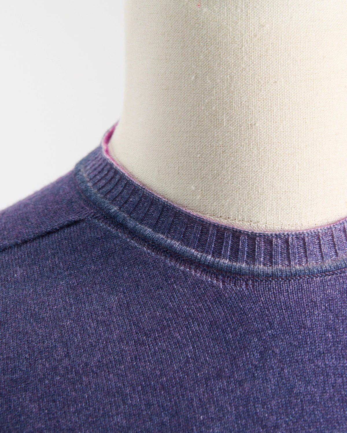 Reversable  Double Airbrush, 15 Gauge, 100% Merino,  Crewneck Sweater - Image 3