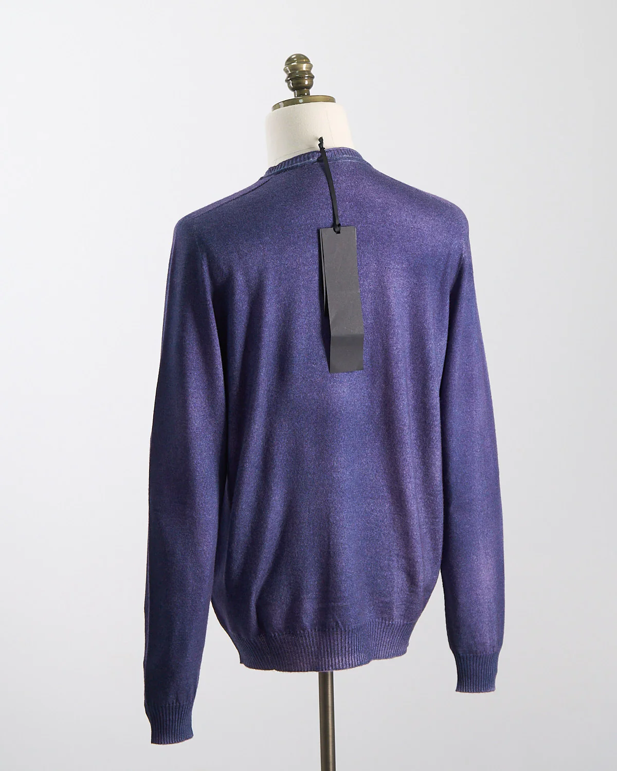 Reversable  Double Airbrush, 15 Gauge, 100% Merino,  Crewneck Sweater - Image 6