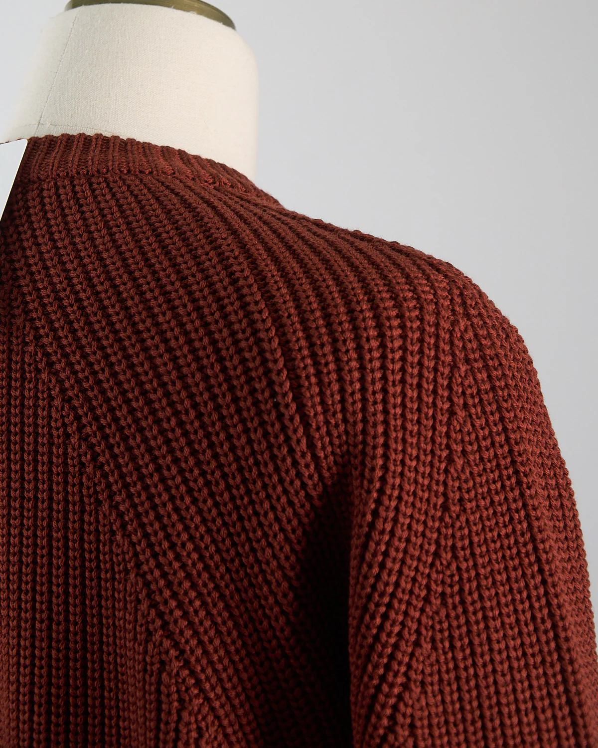 Raglan Sleeve Ribbed Signature Crewneck Sweater - Image 5
