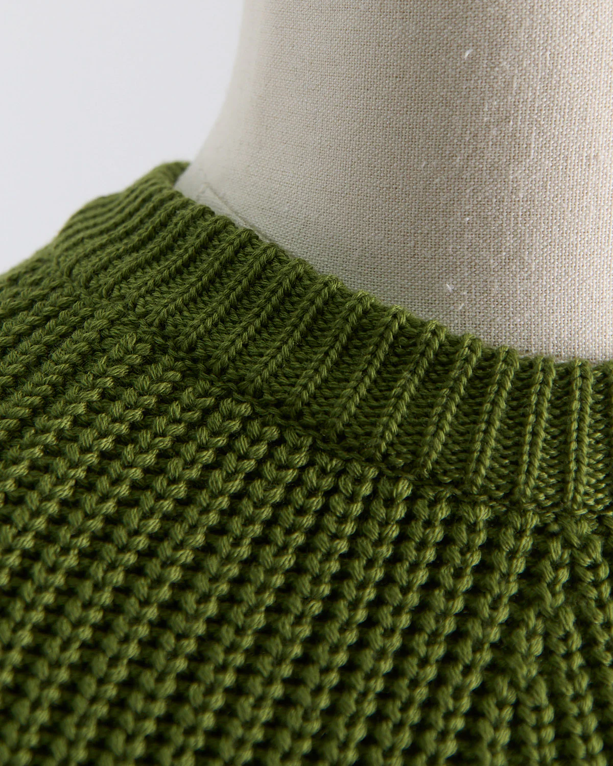 Raglan Sleeve Ribbed Signature Crewneck Sweater - Image 3