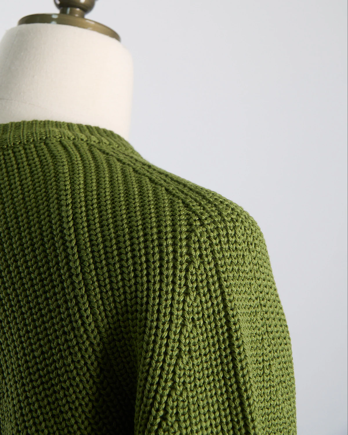 Raglan Sleeve Ribbed Signature Crewneck Sweater - Image 5