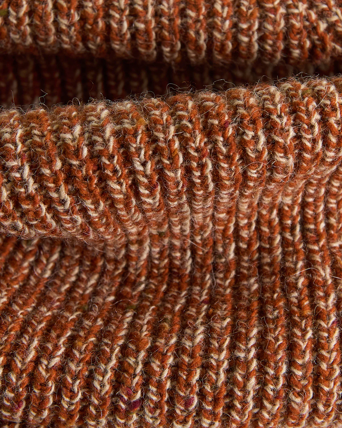 Wool Alpaca Melange Raglan Sleeve Ribbed Crewneck Sweater - Image 6