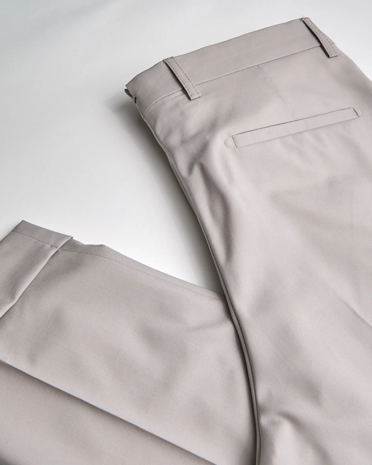 Stone 'Chaia' Relaxed Fit Wool Trousers - Image 4