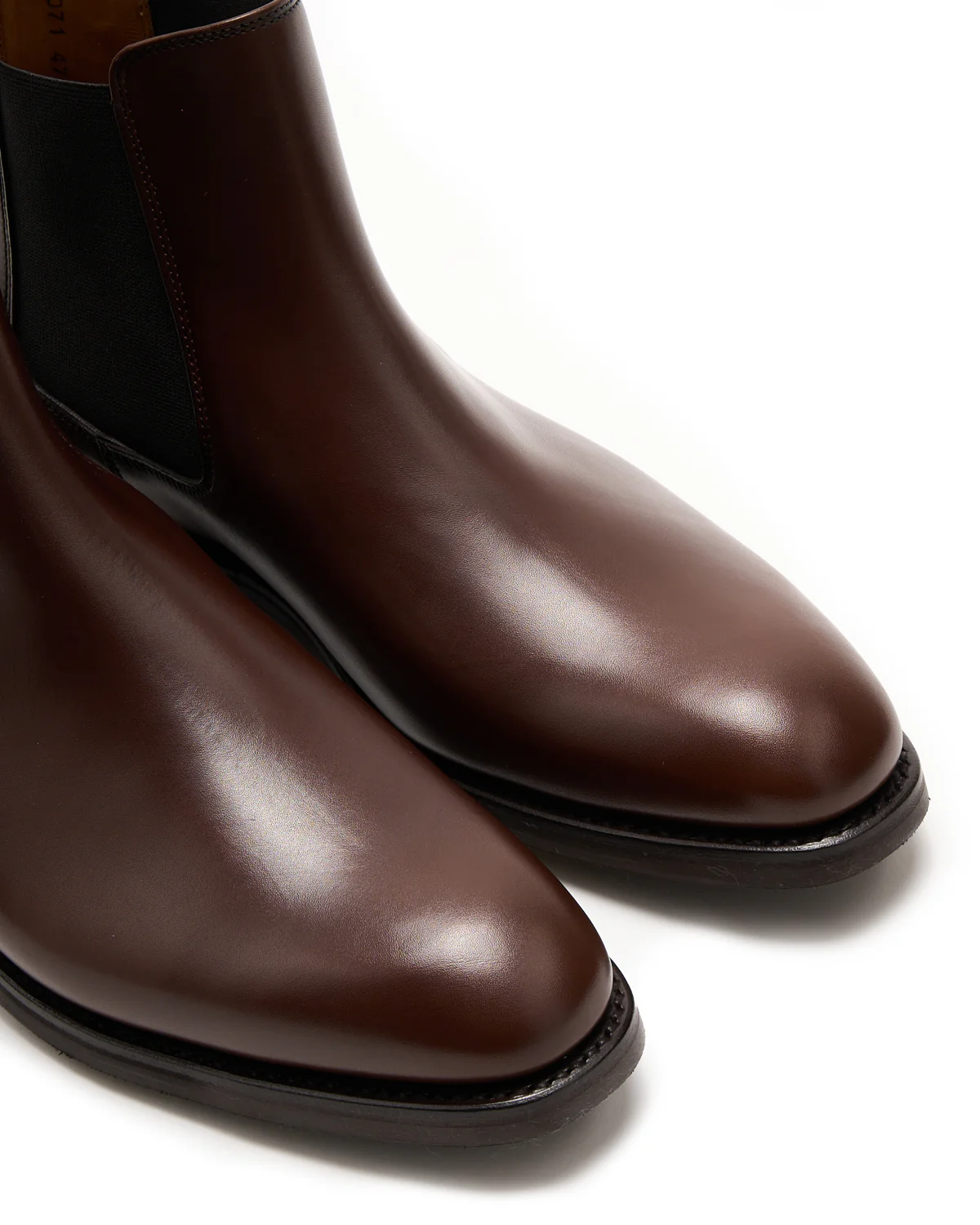 Dark Brown Leather Chelsea Boot - Image 5