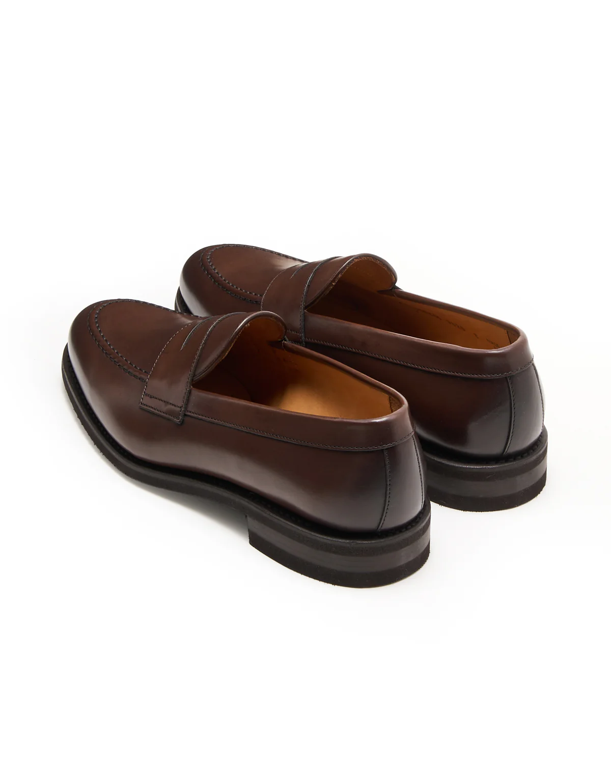 Dark Brown Rubber Sole Loafers - Image 3