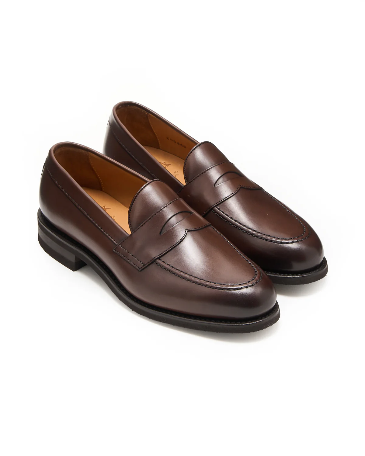 Dark Brown Rubber Sole Loafers - Image 7