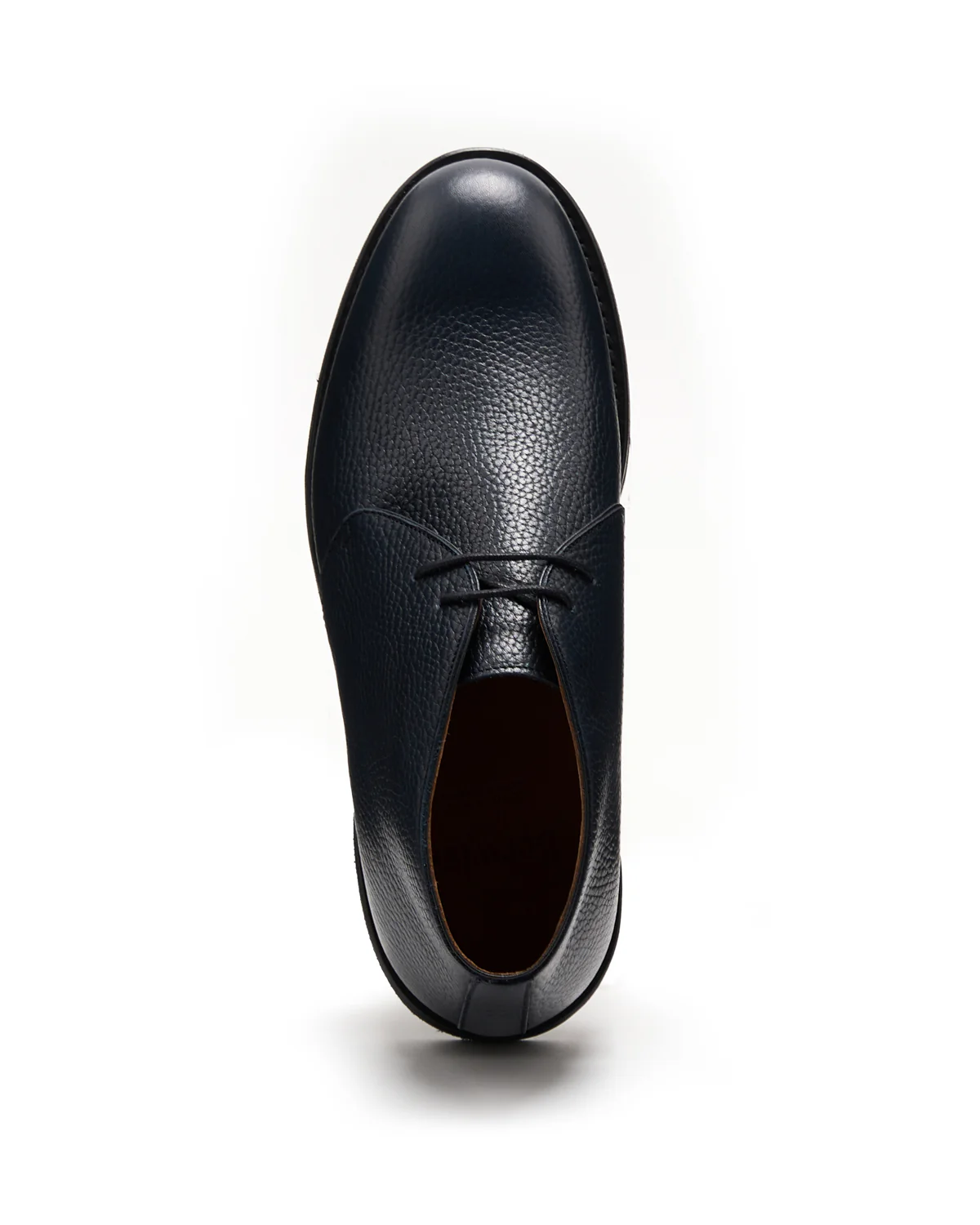 Navy Pebble Grain Chukka Boot - Image 3