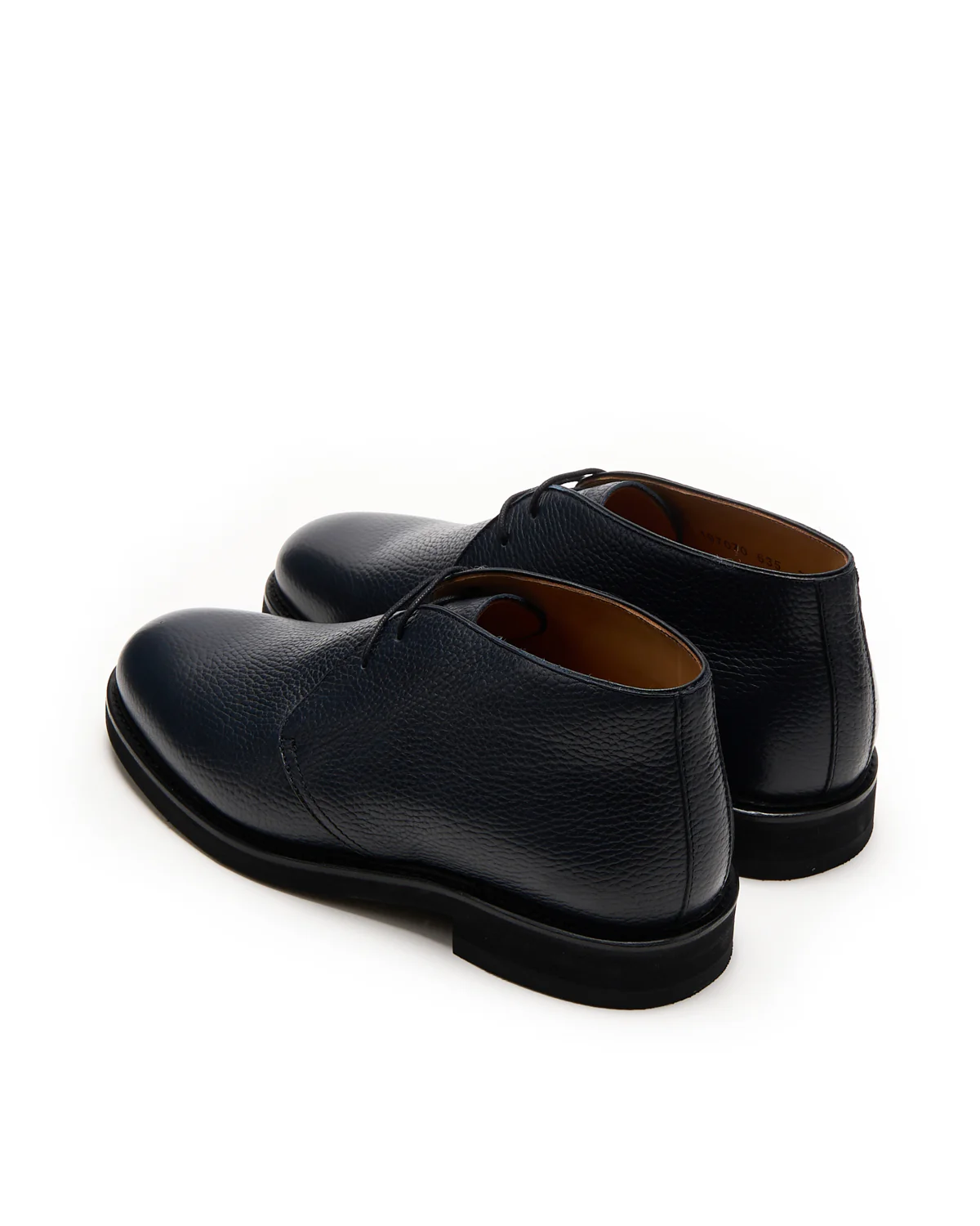 Navy Pebble Grain Chukka Boot - Image 6