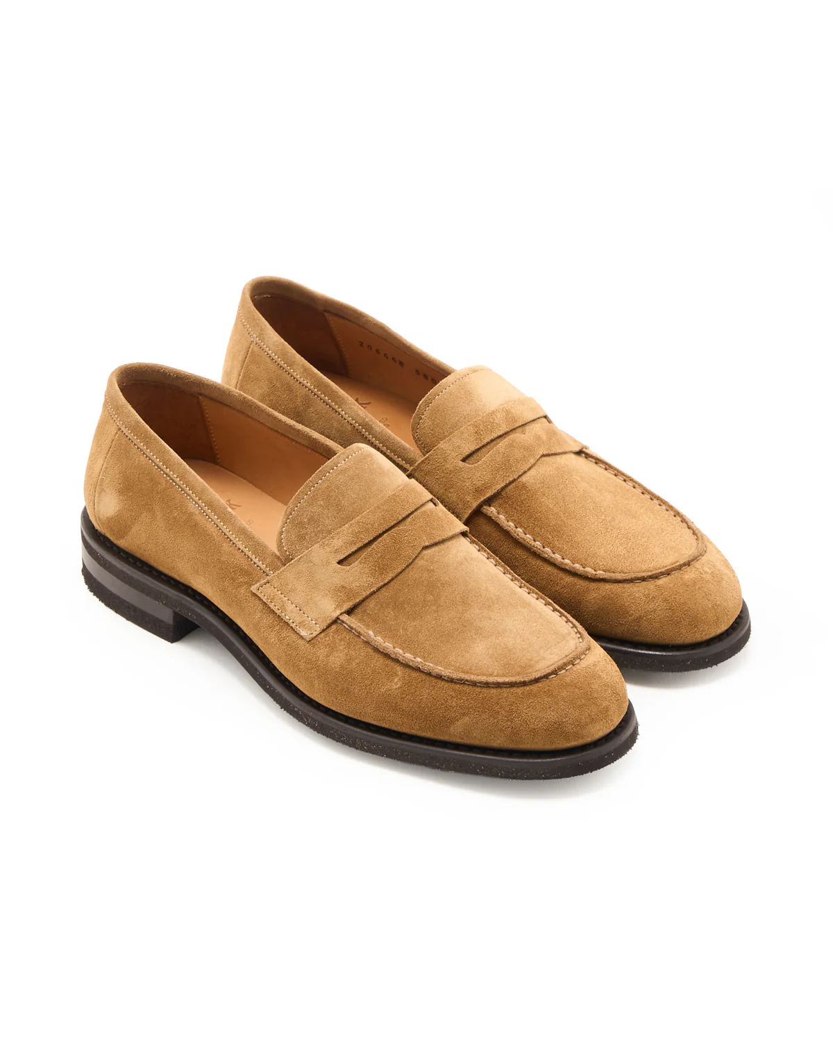 Sand Suede Rubber Sole Loafers