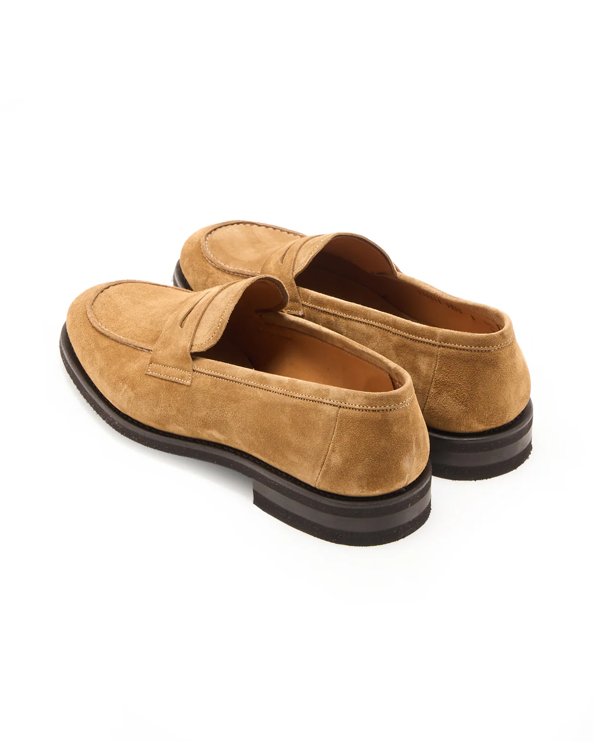Sand Suede Rubber Sole Loafers - Image 5