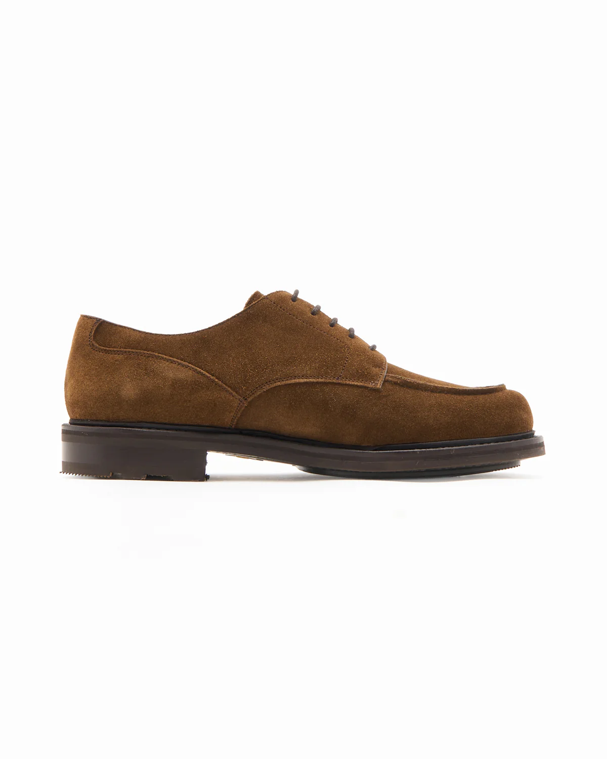 Snuff Suede Apron Toe Derby Shoe - Image 2