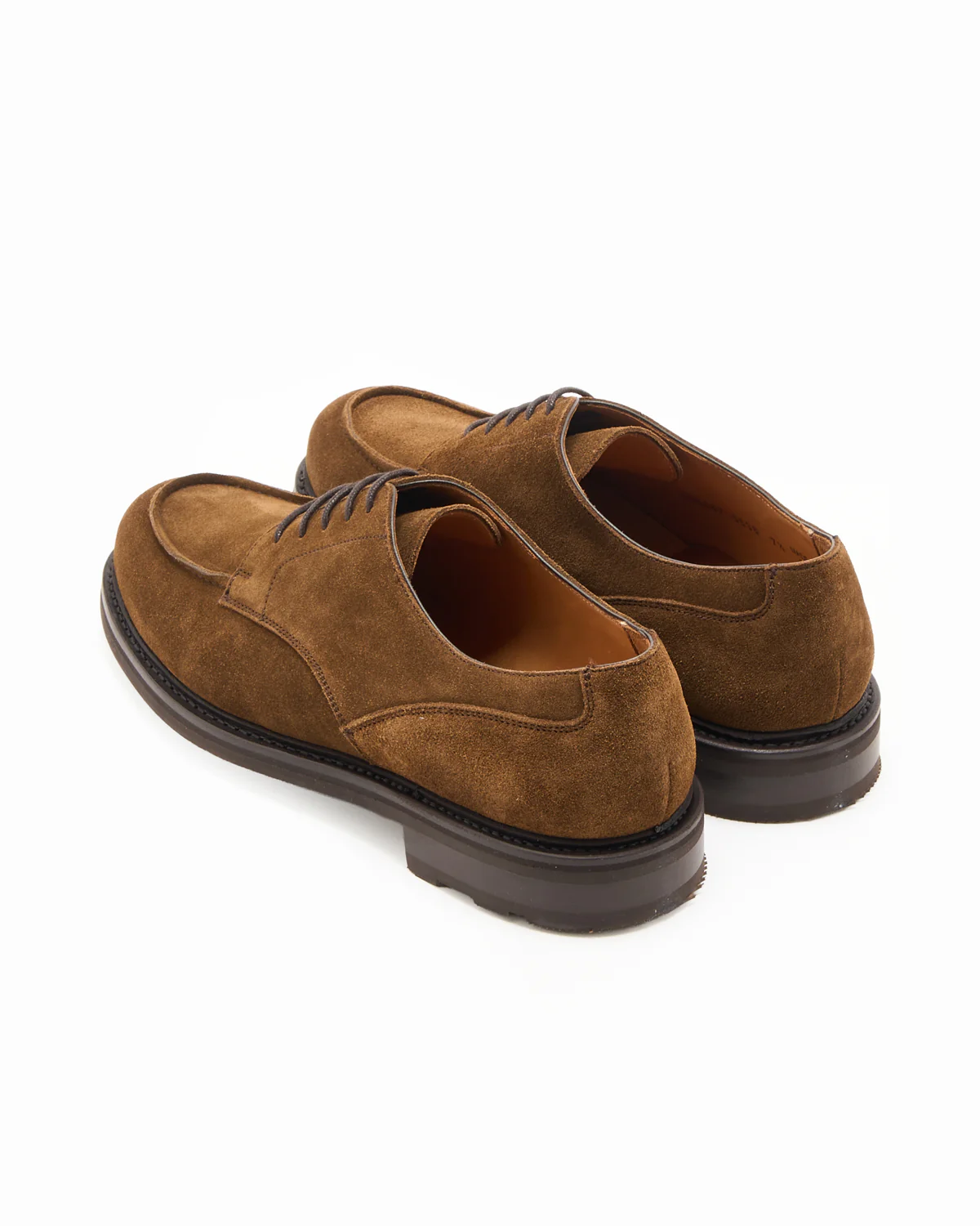 Snuff Suede Apron Toe Derby Shoe - Image 4