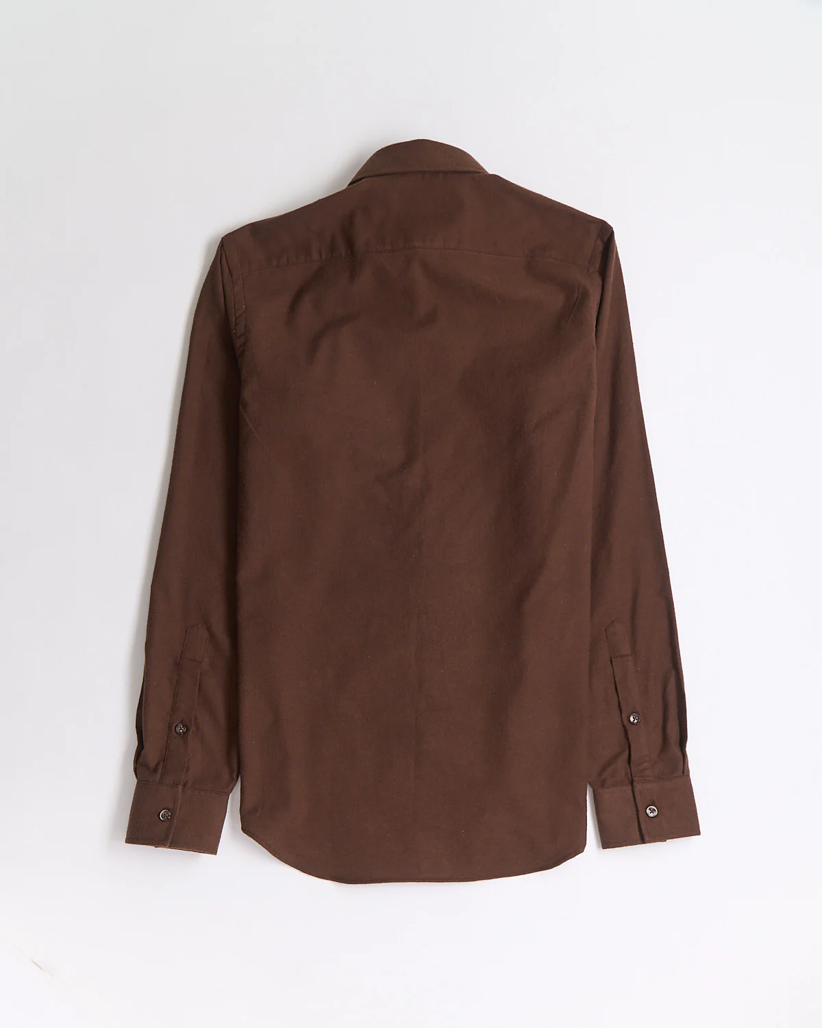 2 Ply Lofty Brown Solid Flannel Shirt - Image 4