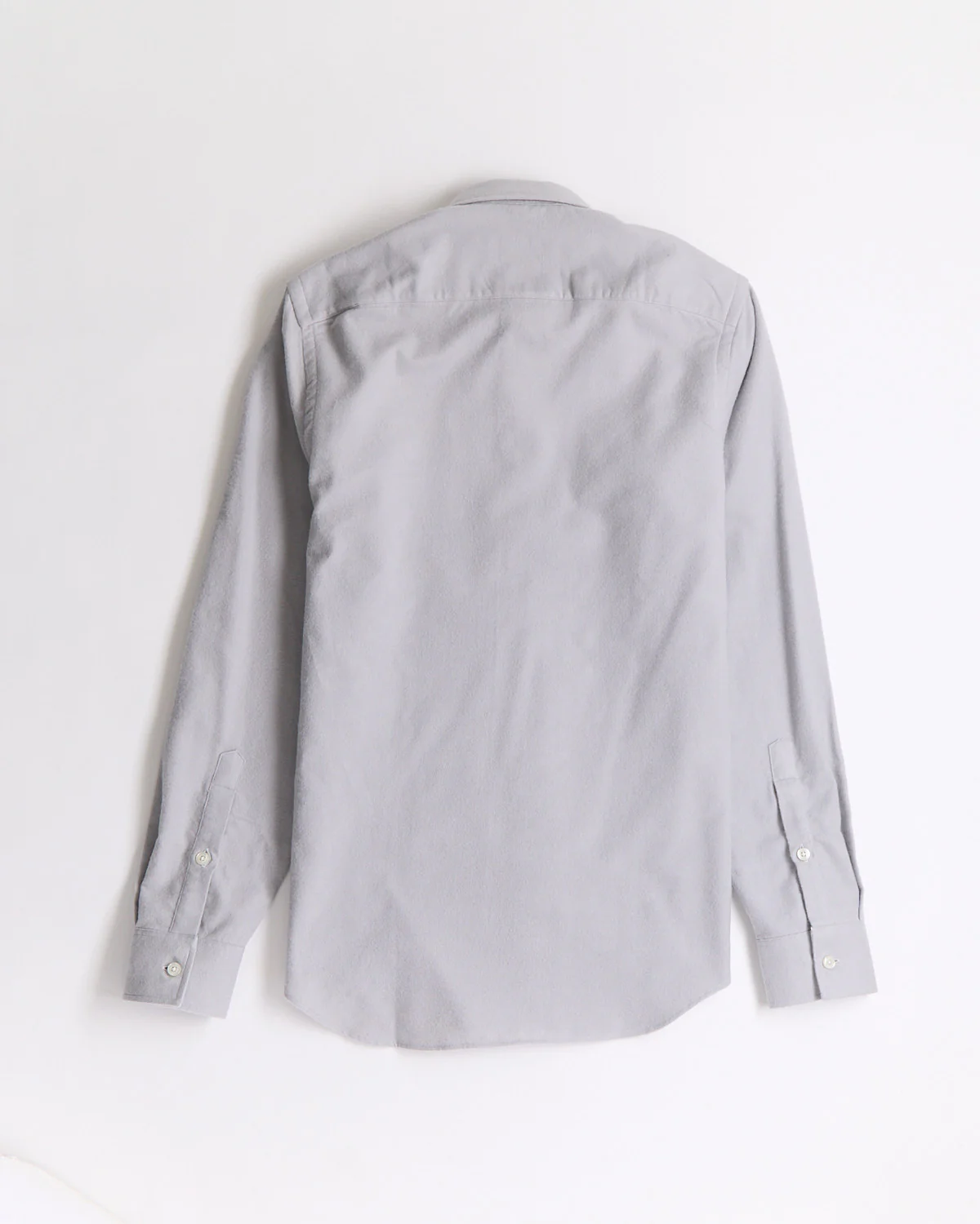 2 Ply Lofty Grey Solid Flannel Shirt - Image 4