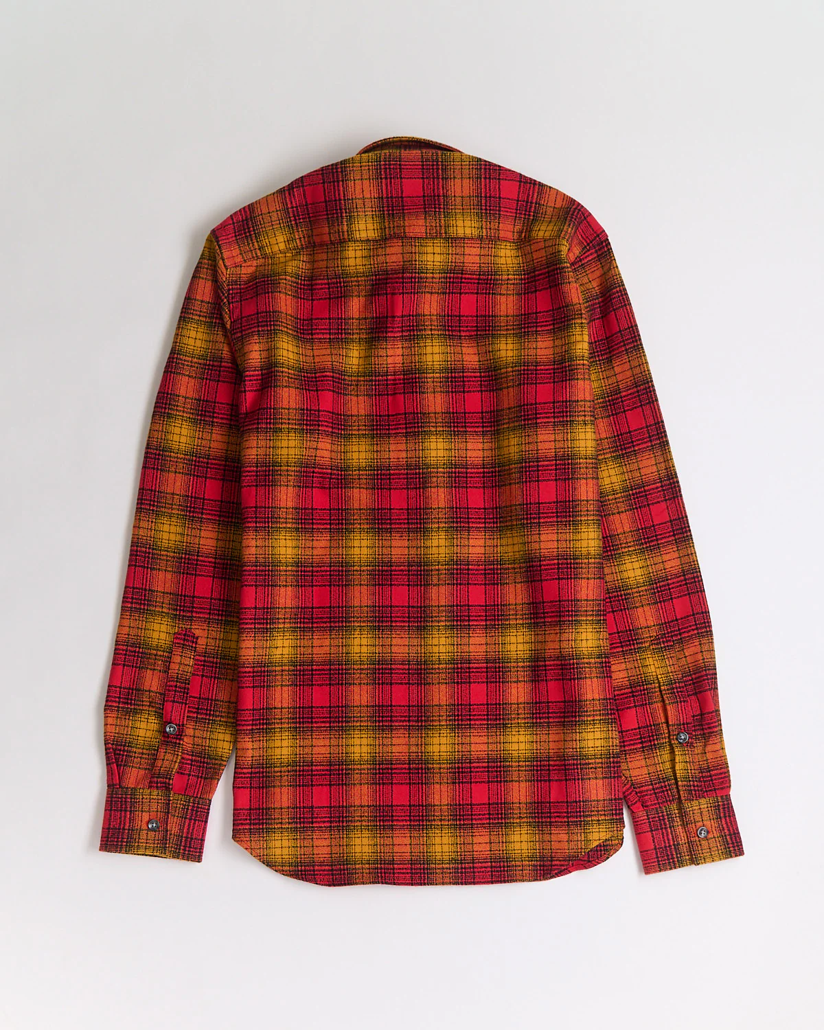 'Mammoth Flannel' Cayenne Plaid Crepe Flannel Shirt - Image 4