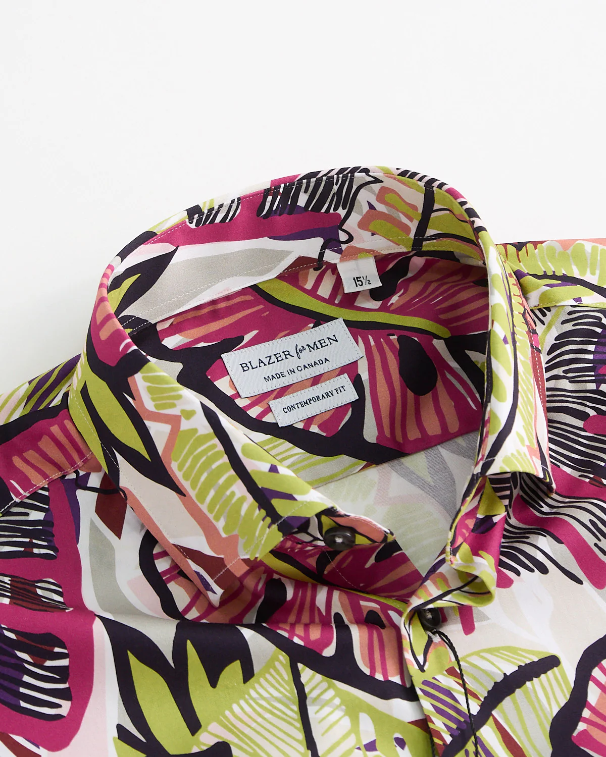 Trippy Monstera Print Long Sleeve Cotton Shirt - Image 5