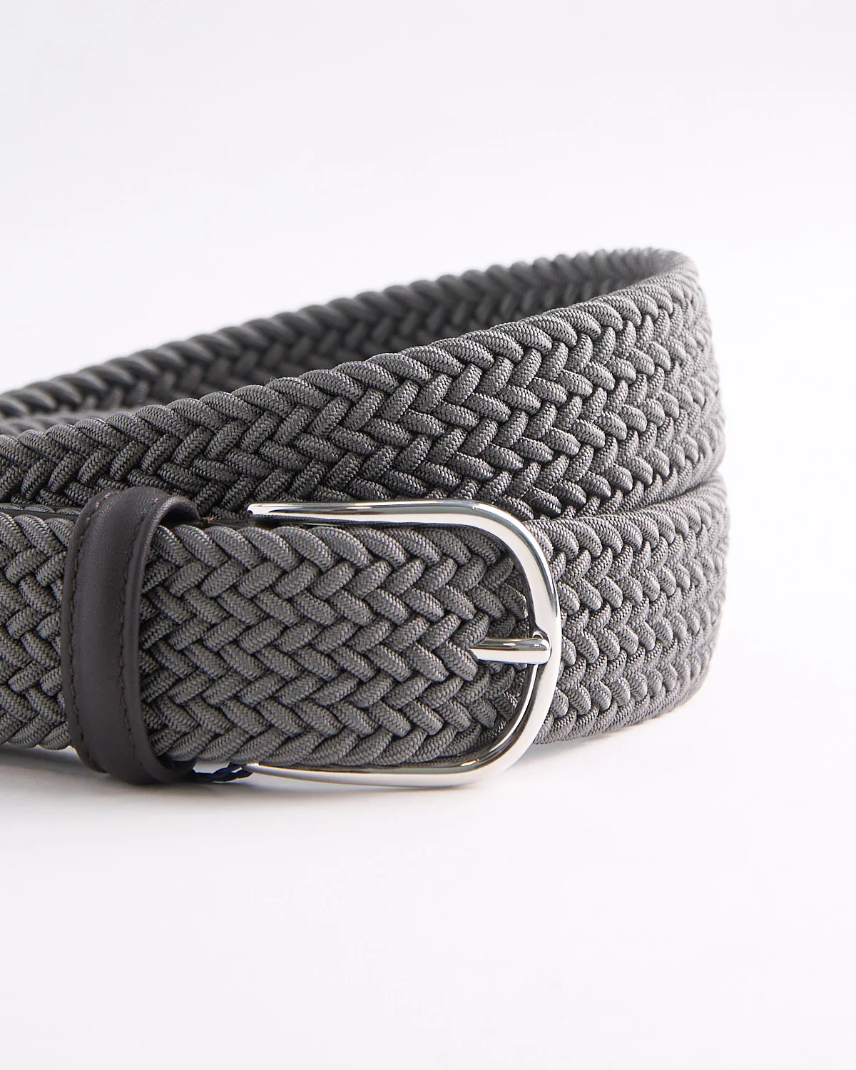 Braided Stretch Belt / Grey - Image 4